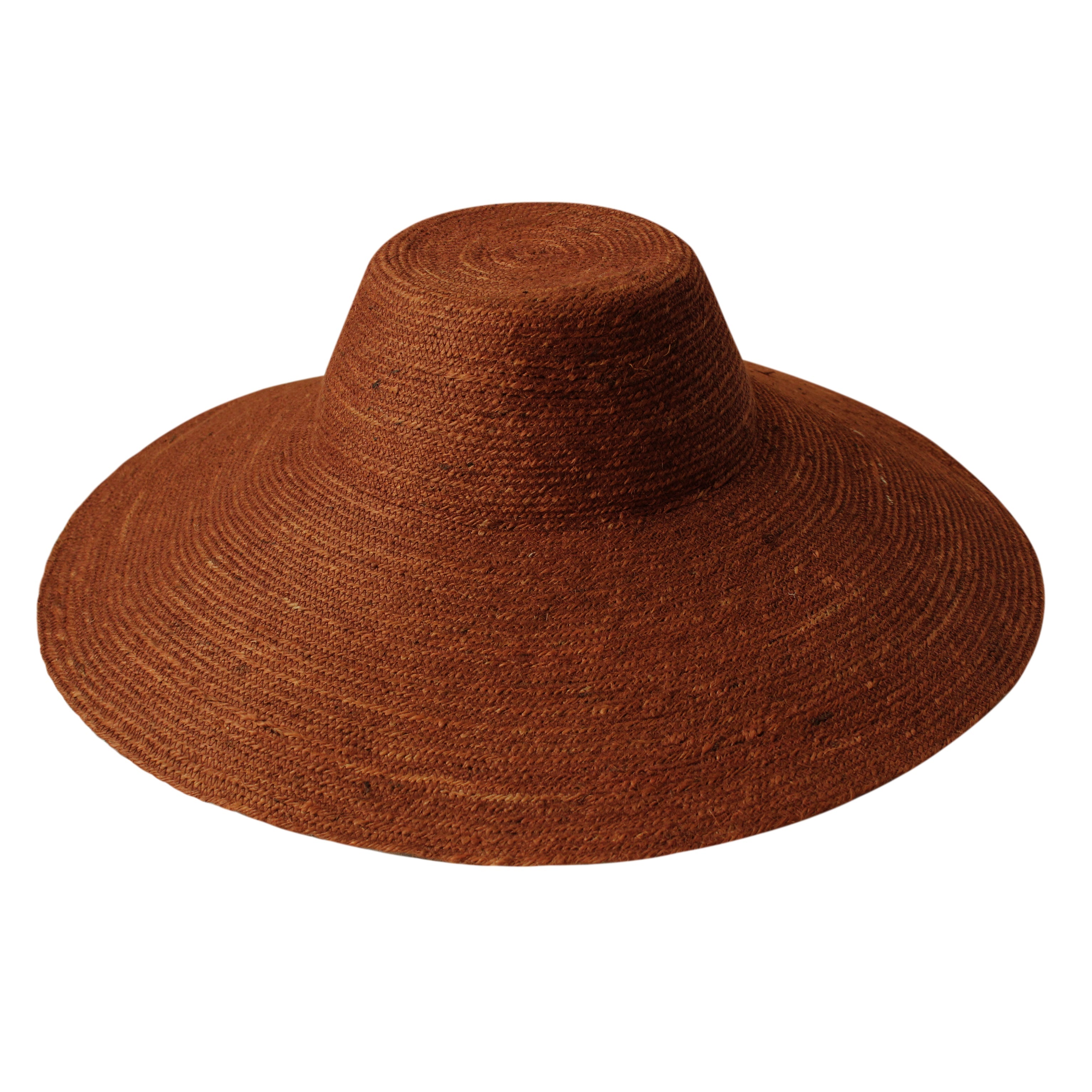The Riri Jute Straw Hat in Burnt Sienna