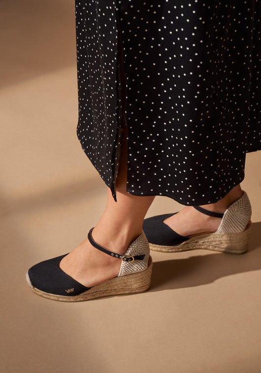Buy Reus Canvas Espadrille Wedges by Viscata