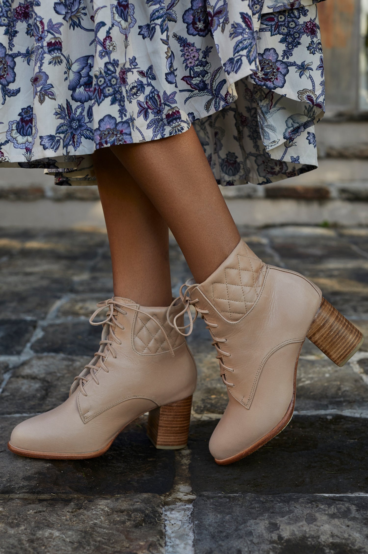 Buy Rising Mara Leather Heel Booties by Bali ELF