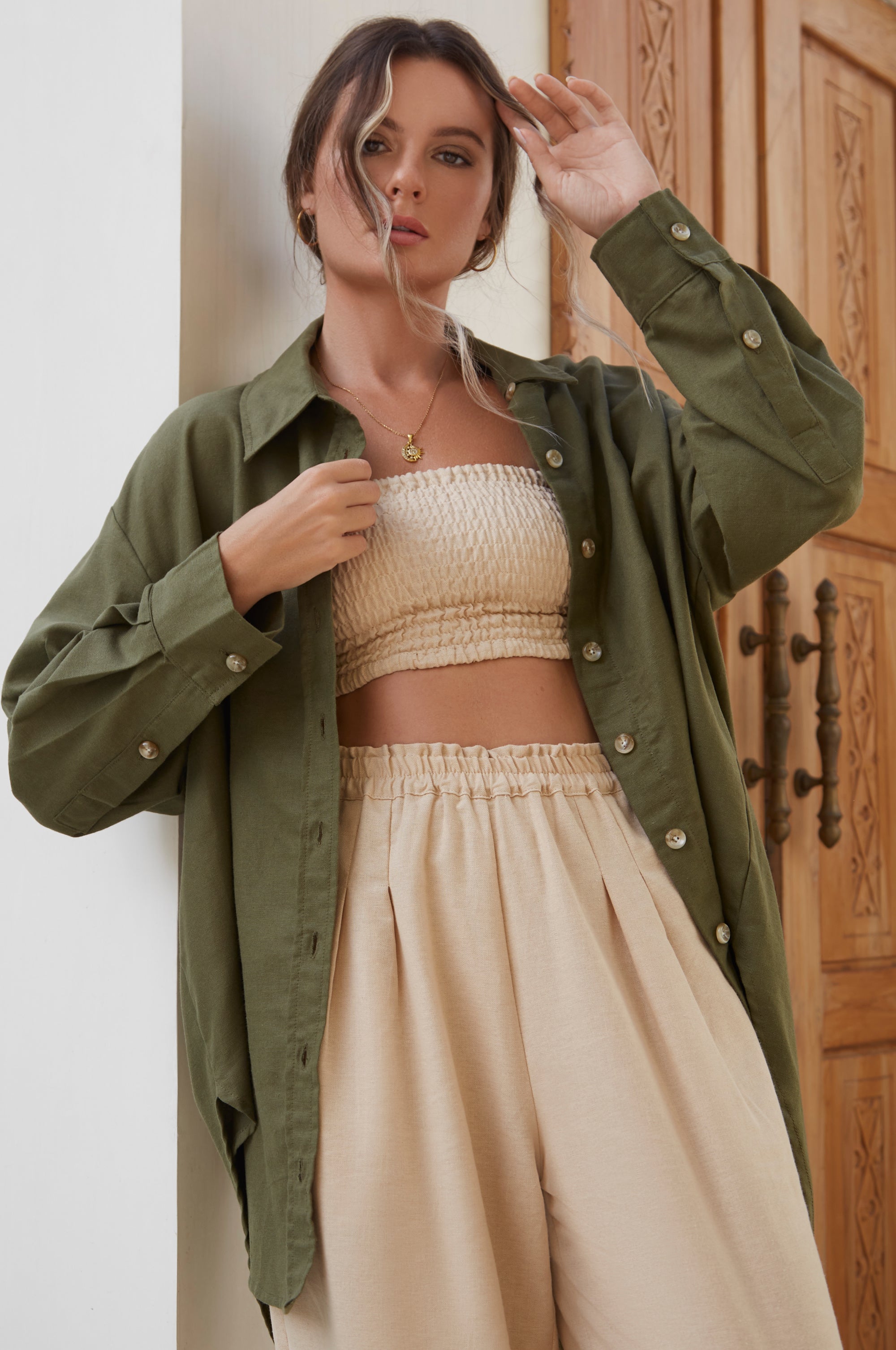 Romania Oversized Linen Shirt (Sale)