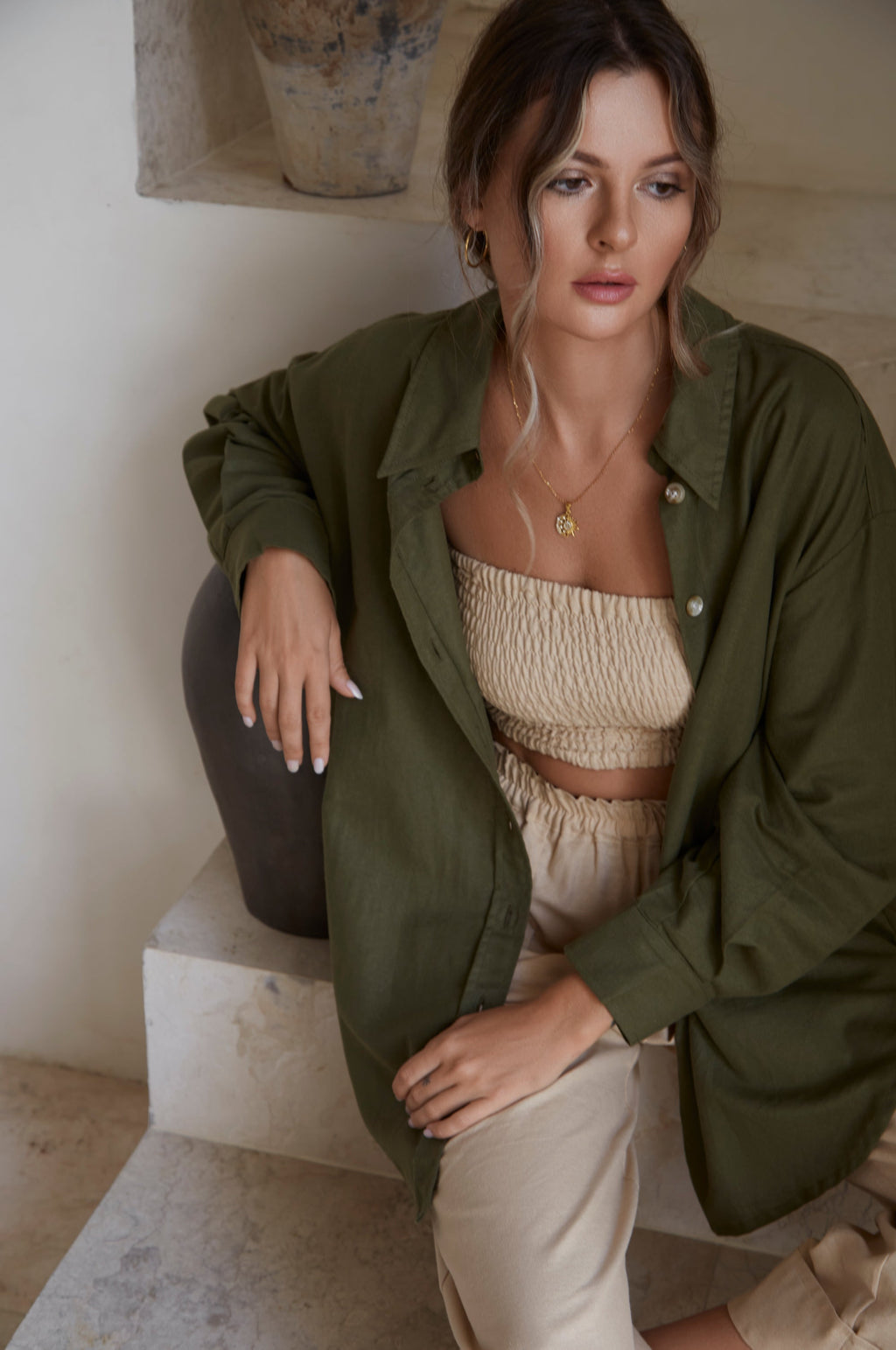 Romania Oversized Linen Shirt (Sale)