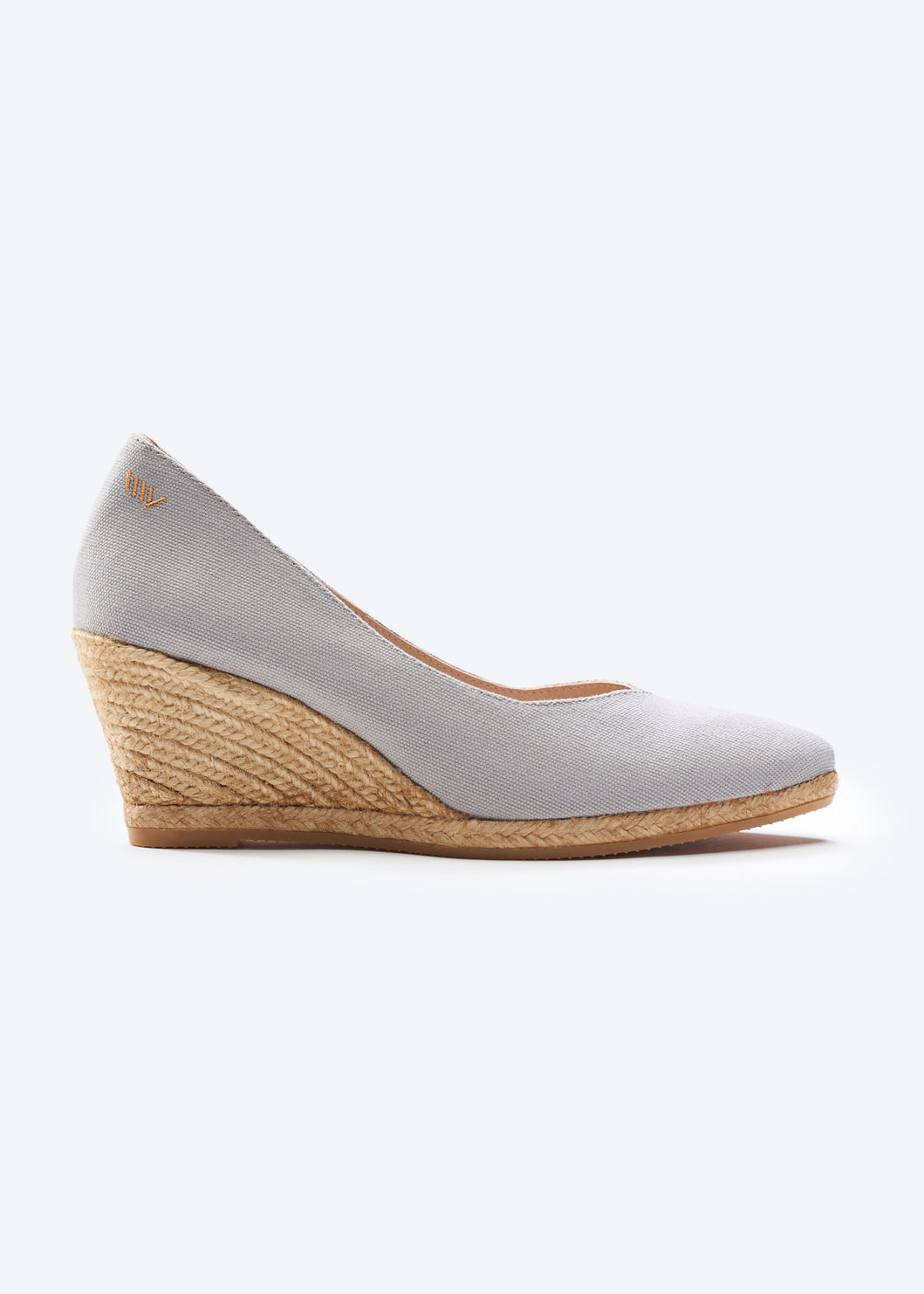 Buy Roses Canvas V Cut Espadrille Wedges by Viscata