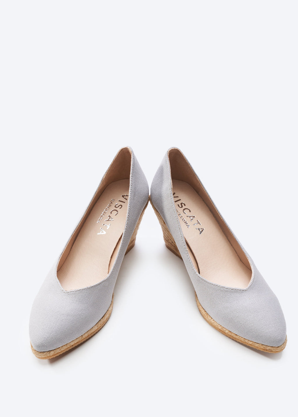 Buy Roses Canvas V Cut Espadrille Wedges by Viscata