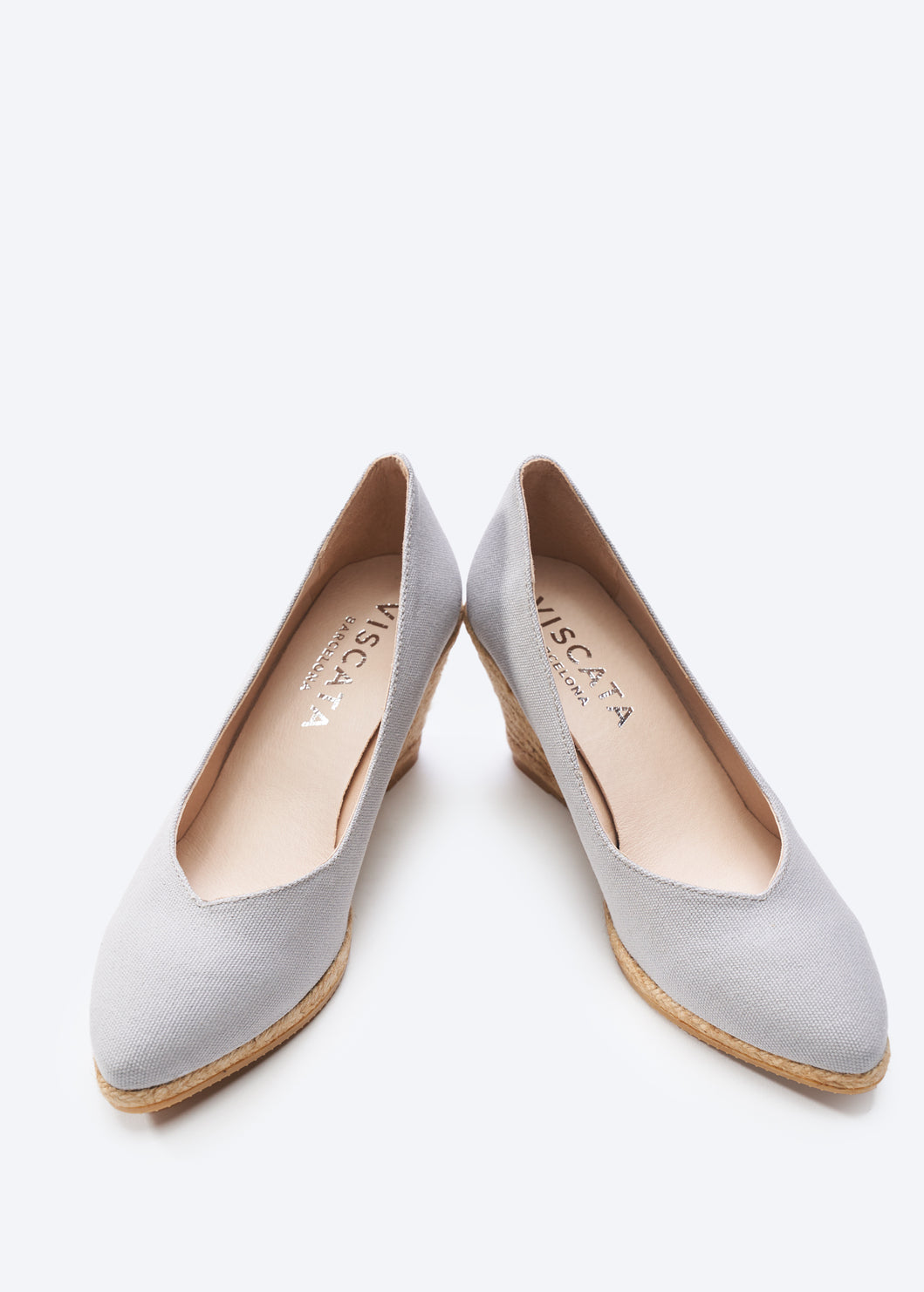 Buy Roses Canvas V Cut Espadrille Wedges by Viscata