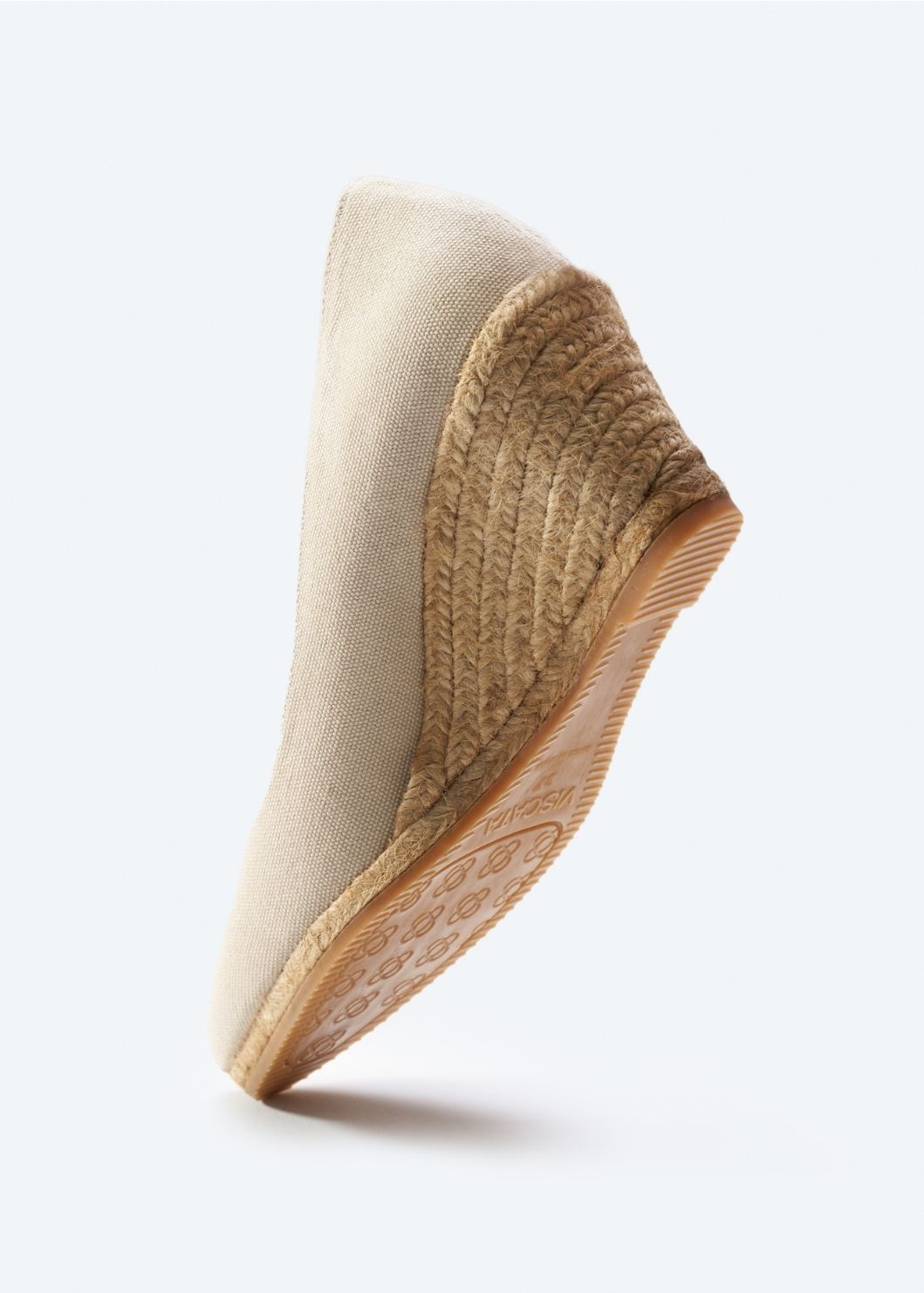 Buy Roses Canvas V Cut Espadrille Wedges by Viscata