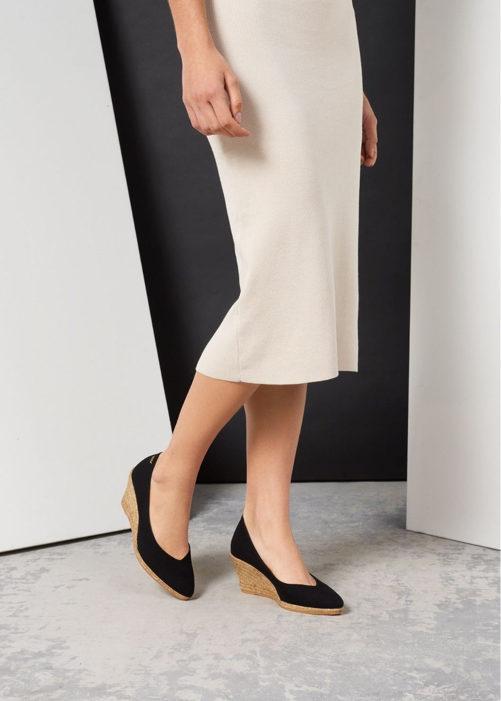 Buy Roses Canvas V Cut Espadrille Wedges by Viscata