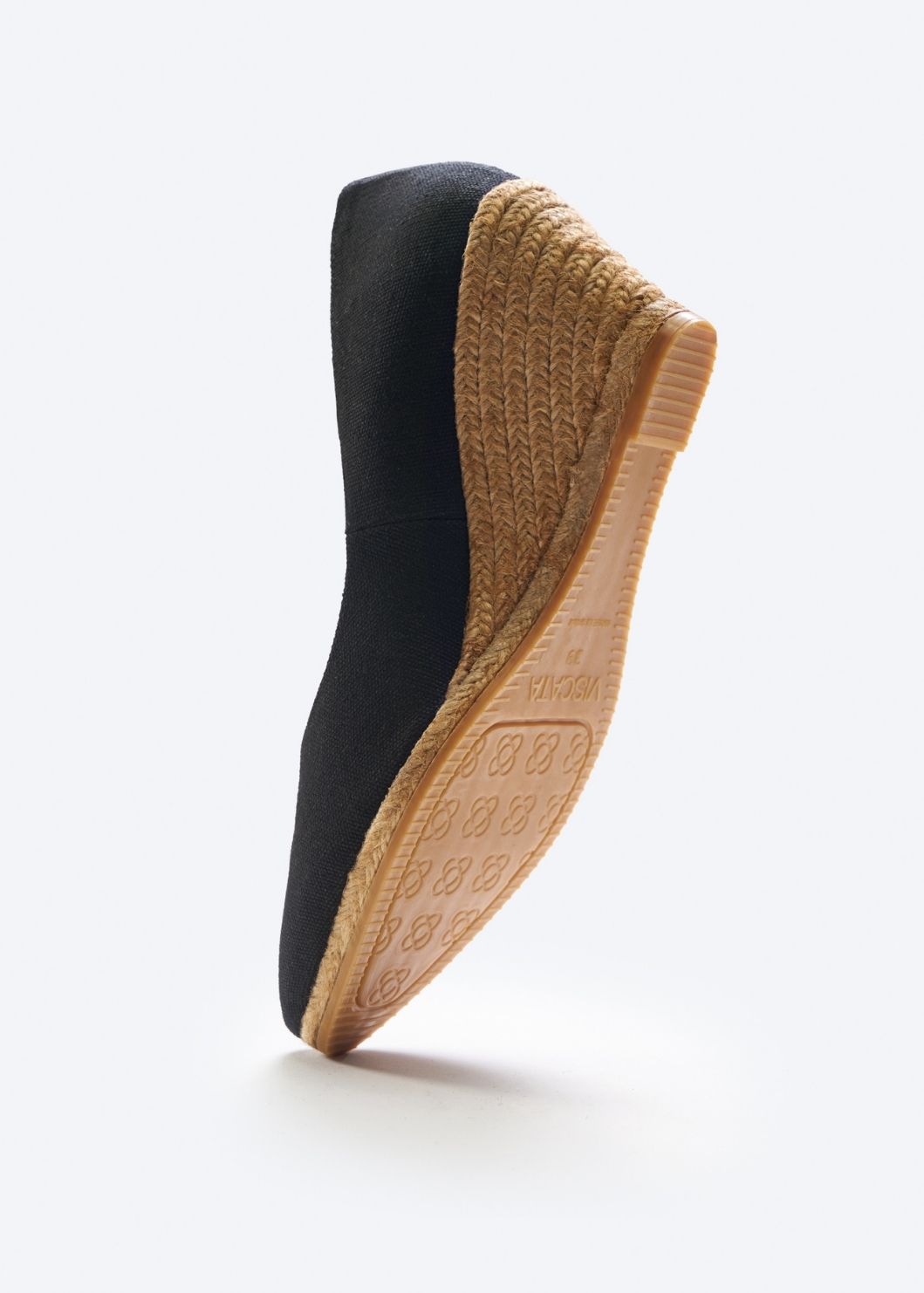 Buy Roses Canvas V Cut Espadrille Wedges by Viscata