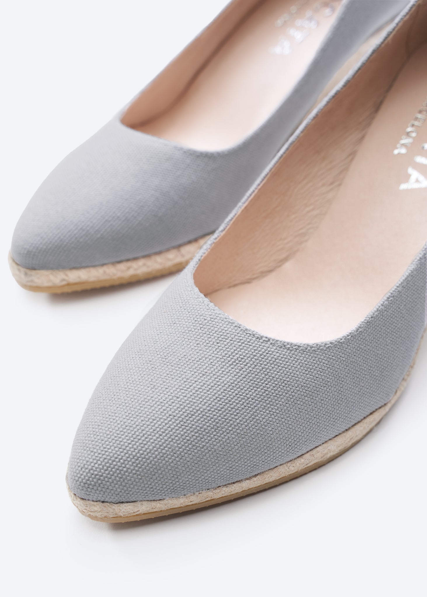 Buy Roses Canvas U Cut Espadrille Wedges by Viscata