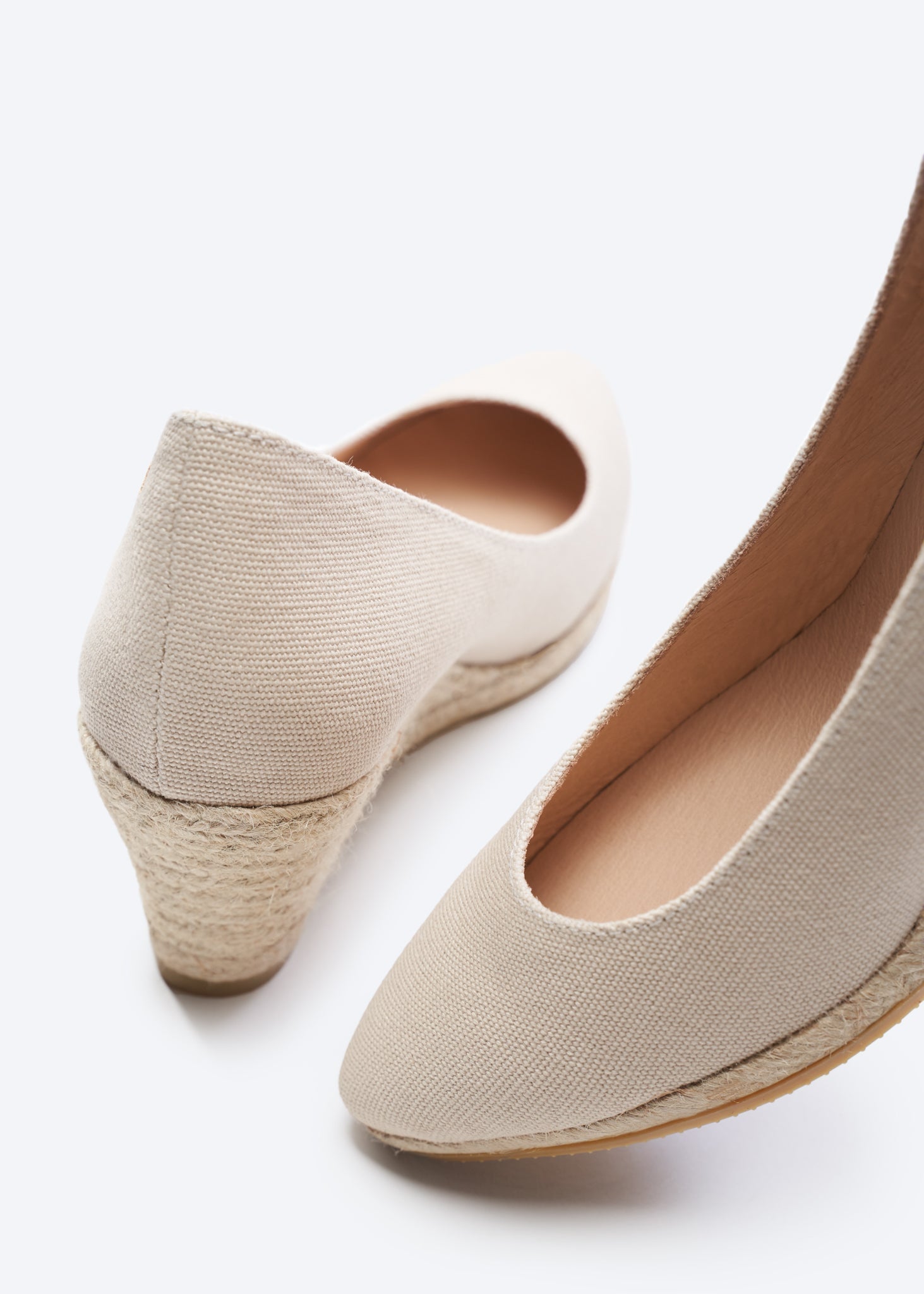 Buy Roses Canvas U Cut Espadrille Wedges by Viscata