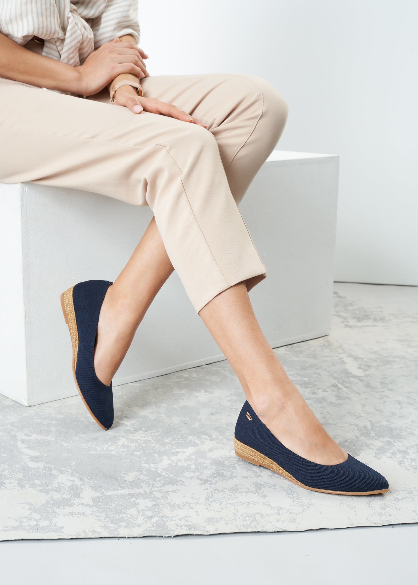 Buy Rubina Canvas Espadrille Flats by Viscata