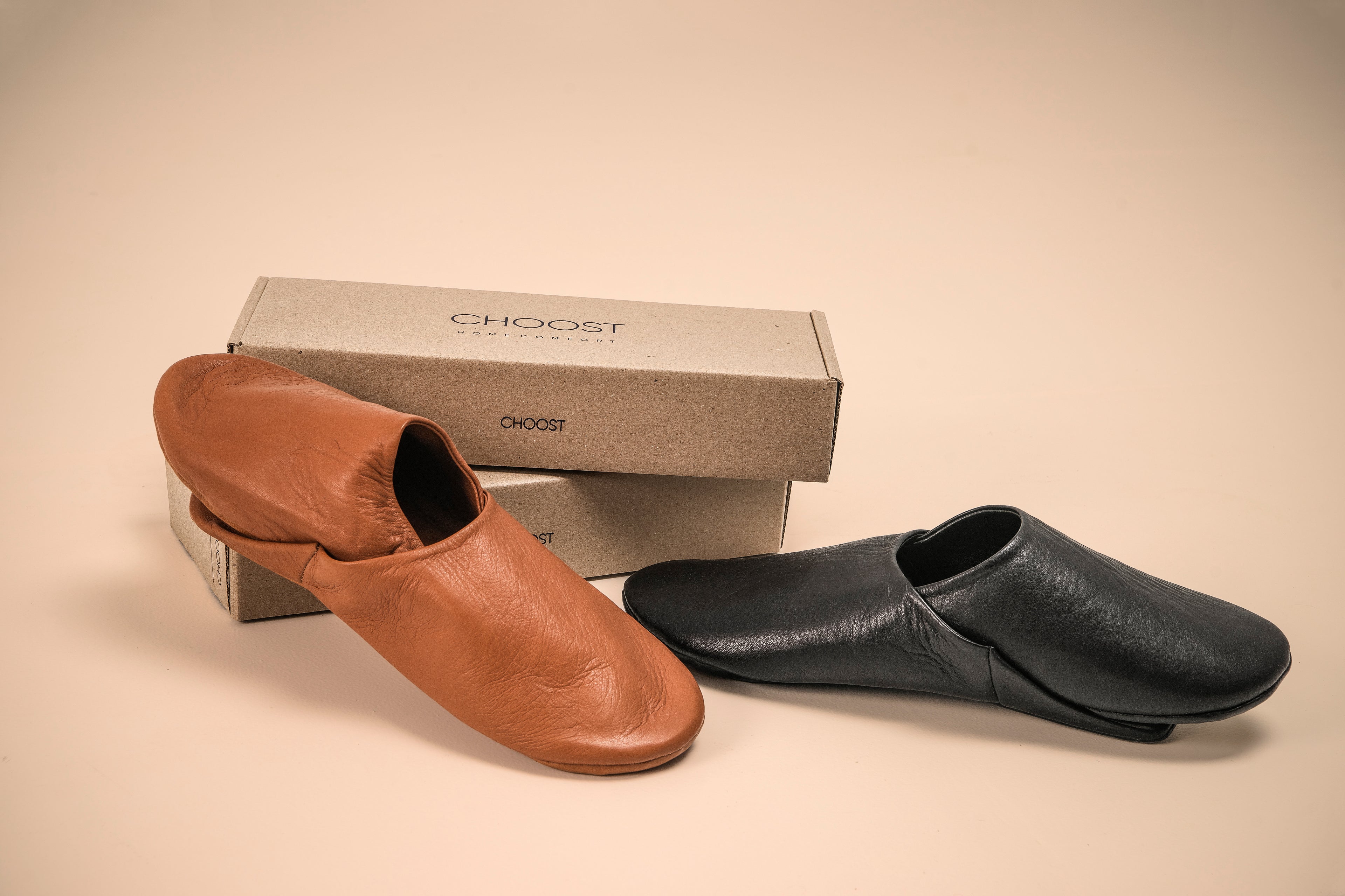 Buy Russet Rhapsody - Leather Slippers by Choost
