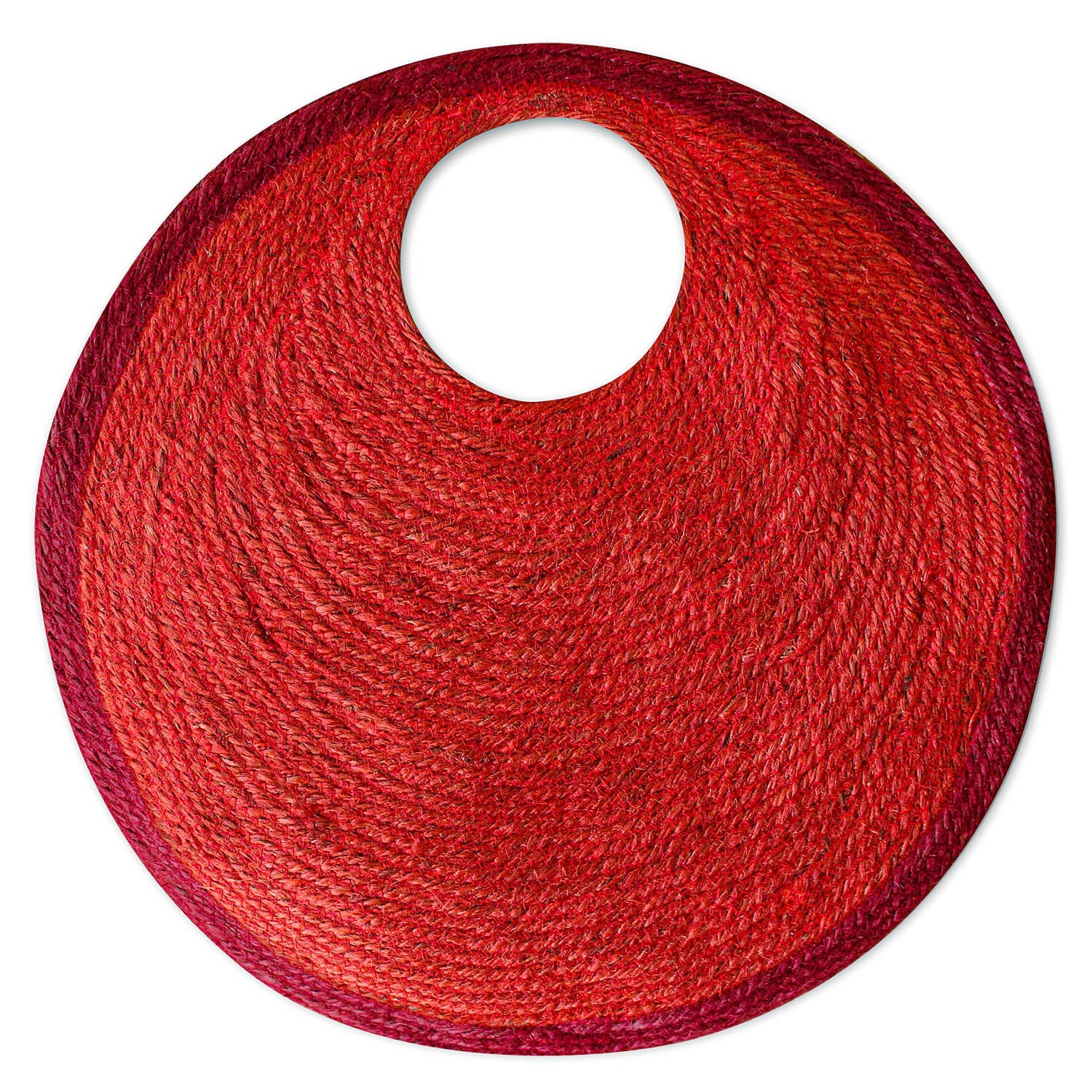 The Solo Tomato Large Jute Bag in Red