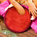 The Solo Tomato Mini Jute Bag in Red