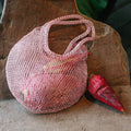 The Sol Mesh Wire Tote Bag in Pink