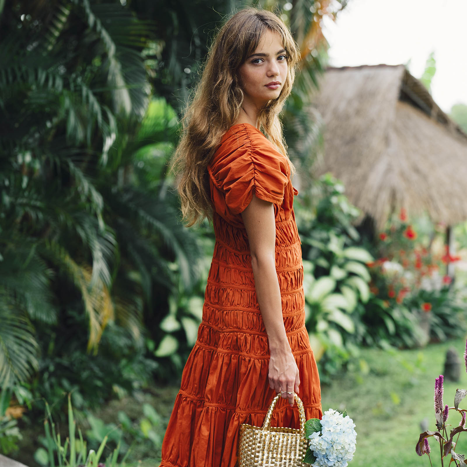 The Srikandi Maxi Dress in Sienna Brown
