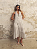 Buy Sahara Sun Maxi Dress - Baby Blue by The Handloom