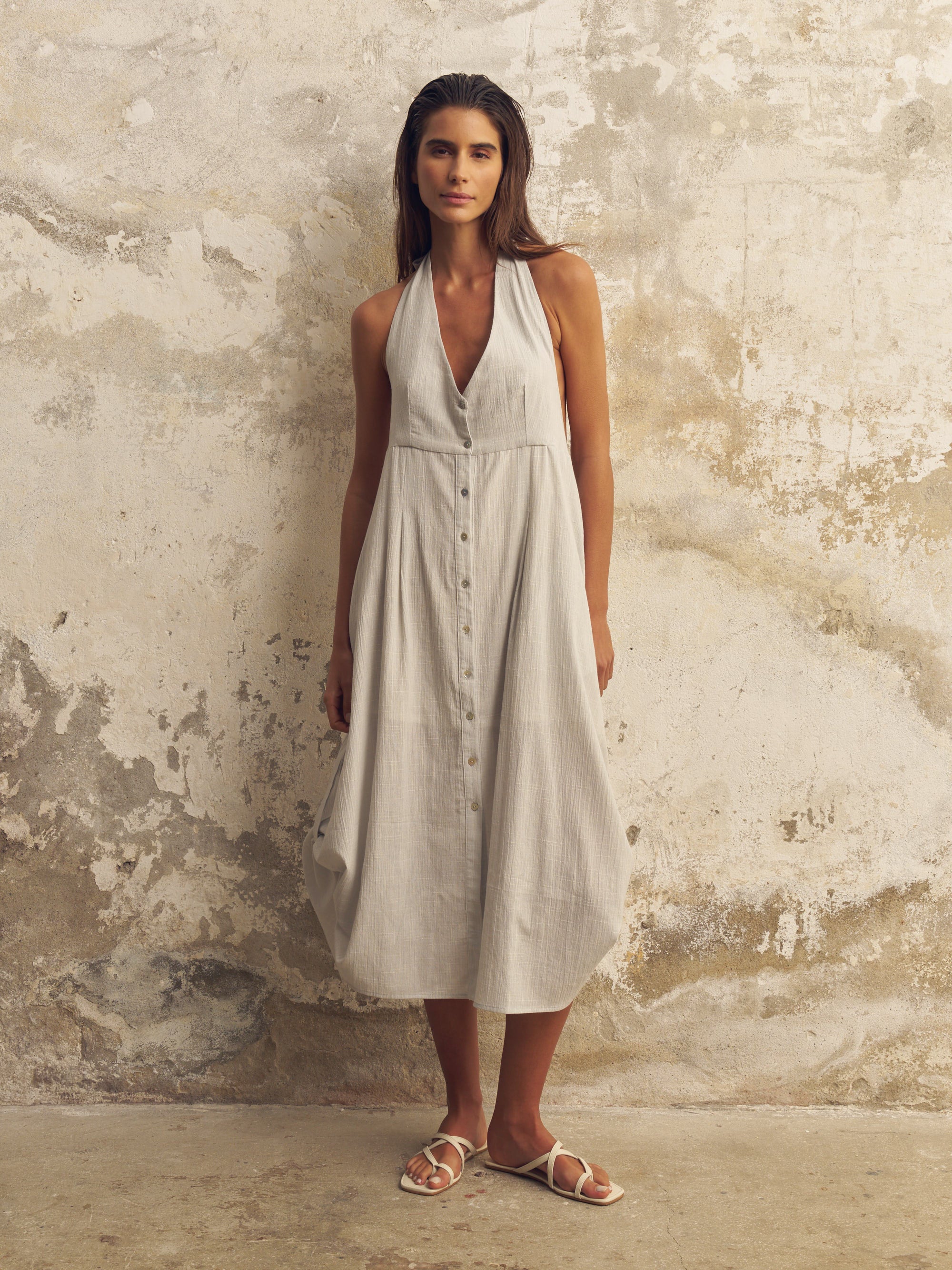 Buy Sahara Sun Maxi Dress - Baby Blue by The Handloom