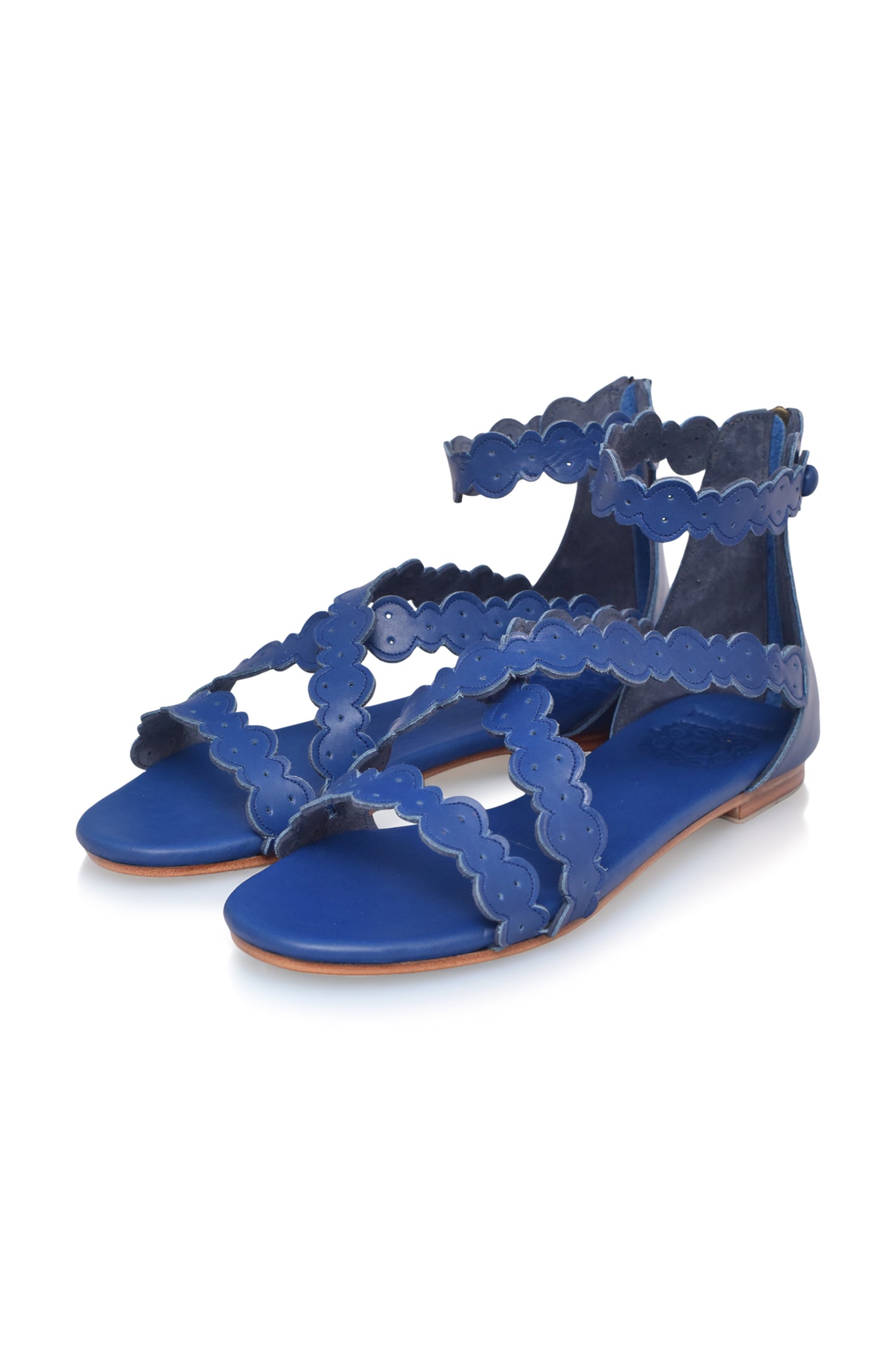 Buy Salty Sea Criss Cross Leather Sandals by Bali ELF