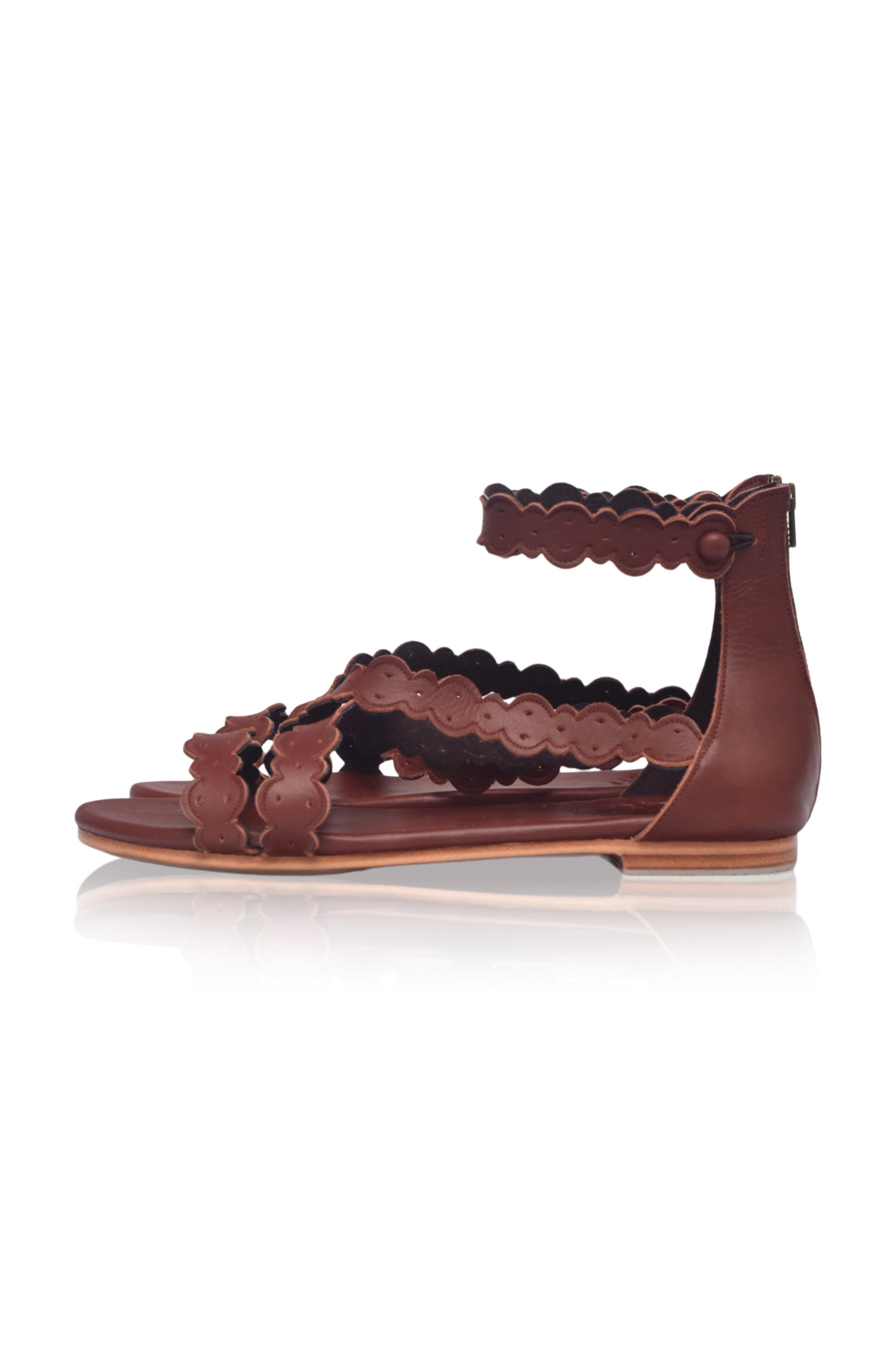Buy Salty Sea Criss Cross Leather Sandals by Bali ELF