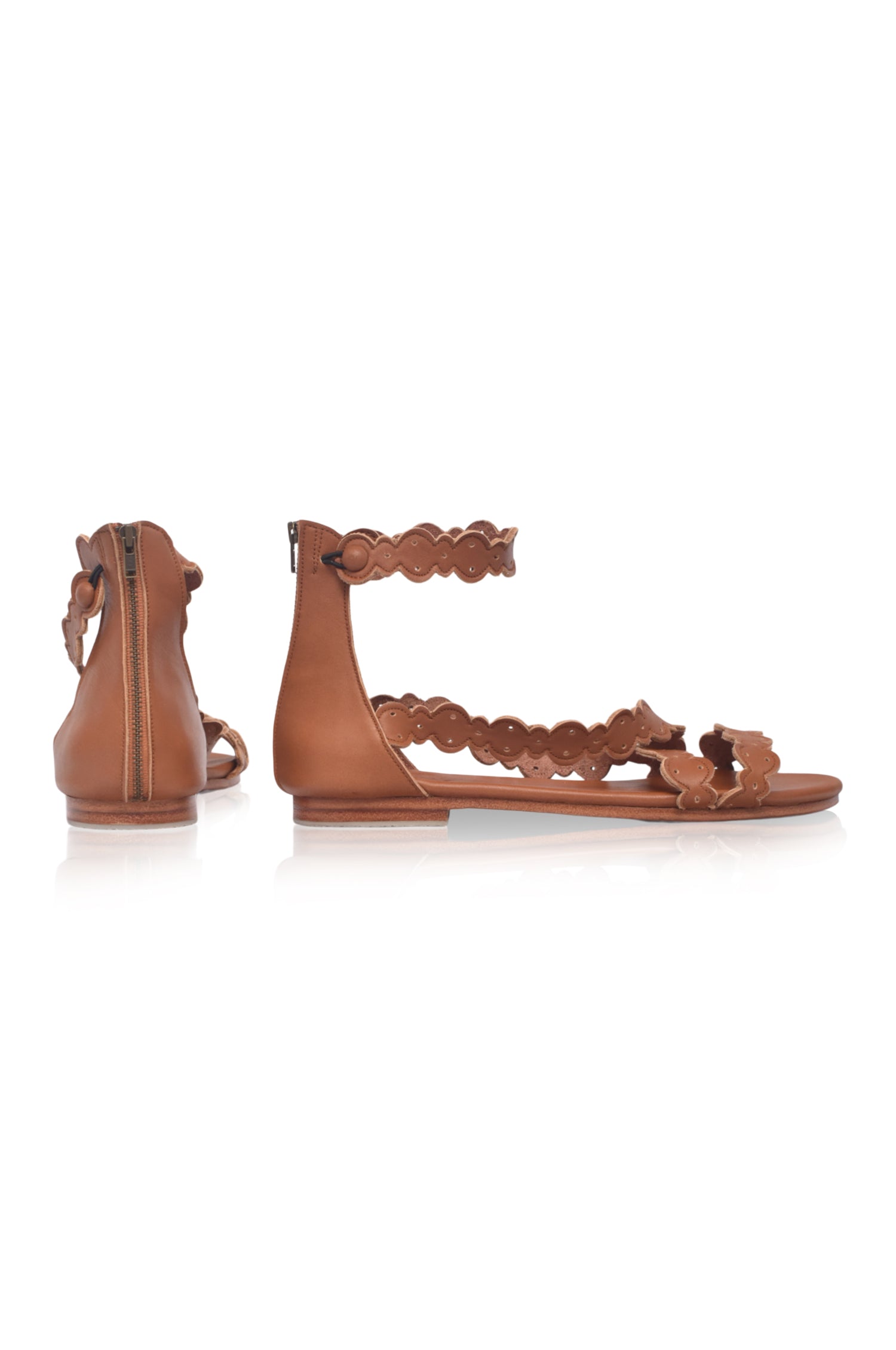 Buy Salty Sea Criss Cross Leather Sandals by Bali ELF