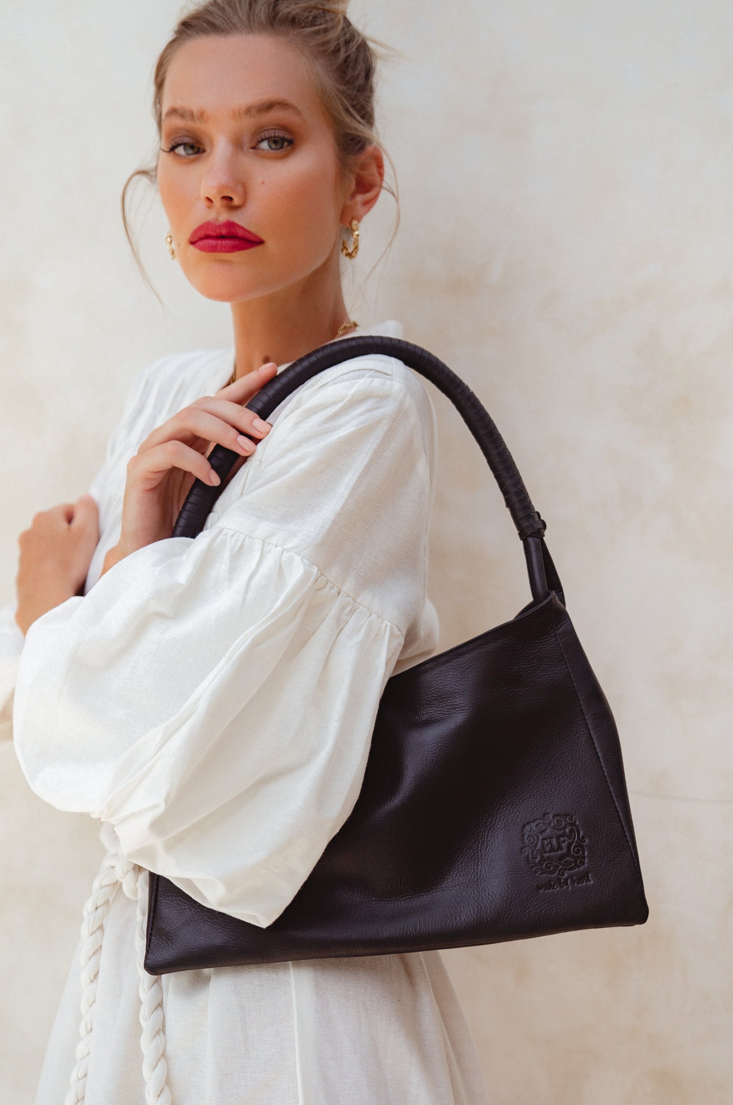 Buy Santa Cruz Leather Shoulder Bag by Bali ELF