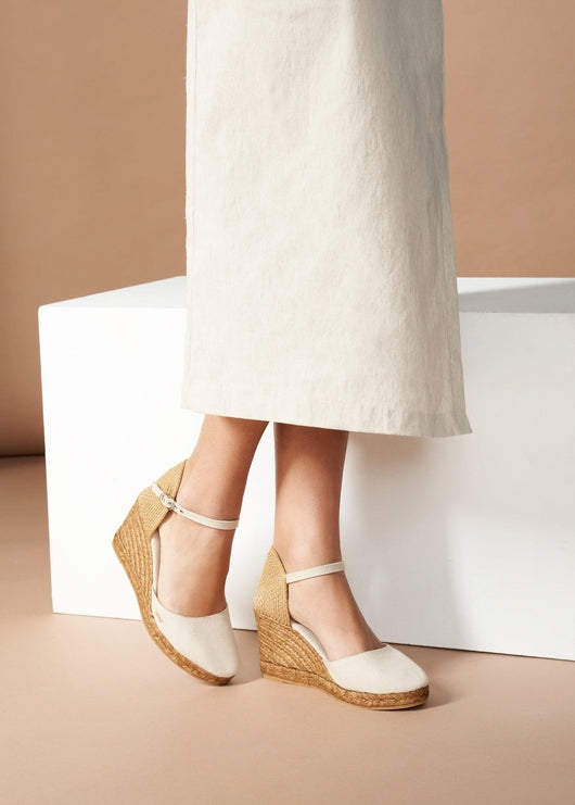 Buy Satuna Canvas Espadrille Wedges by Viscata