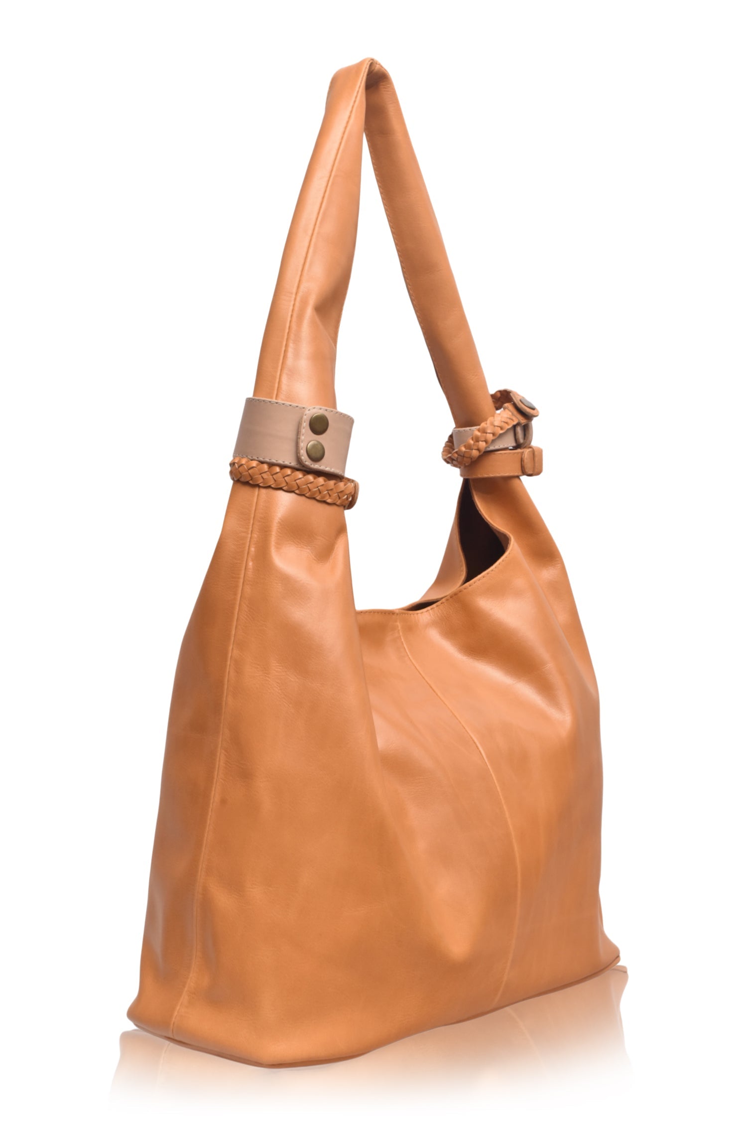 Buy Serendipity Slouchy Leather Tote Bag by Bali ELF