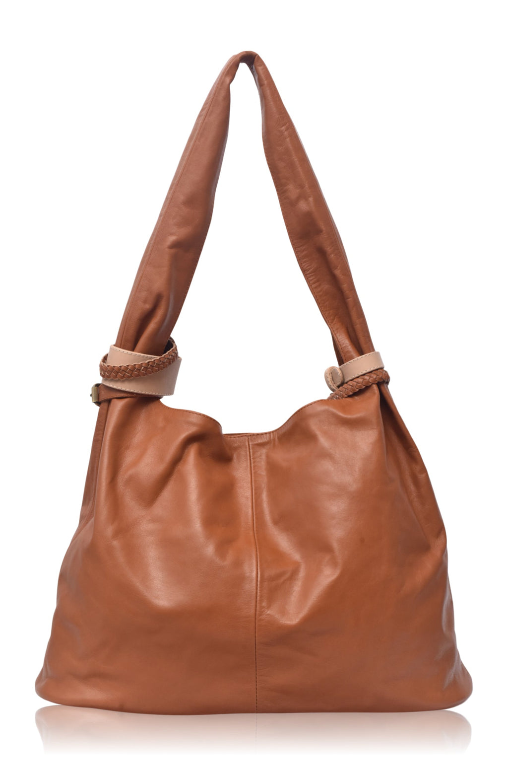 Buy Serendipity Slouchy Leather Tote Bag by Bali ELF