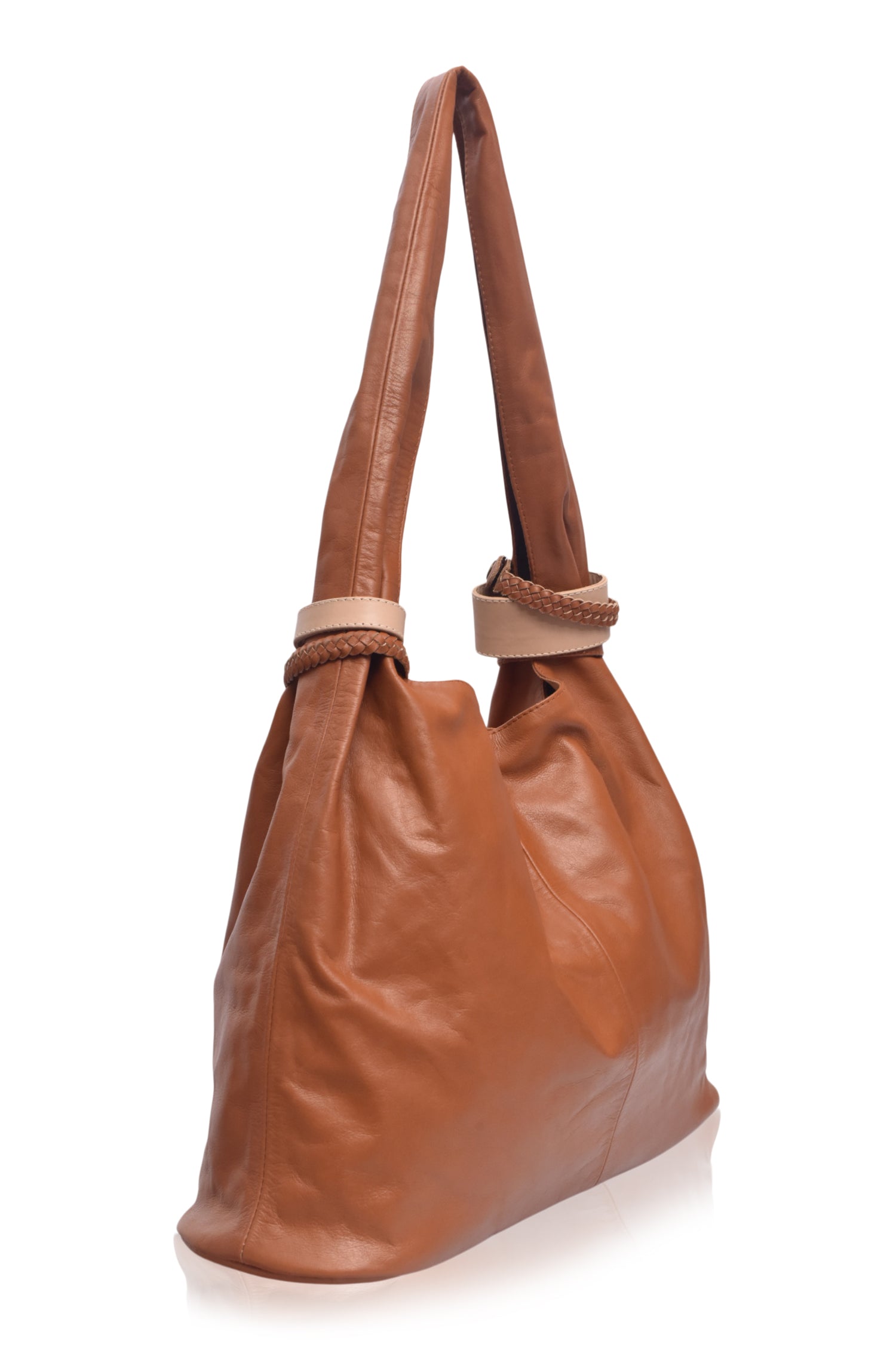 Buy Serendipity Slouchy Leather Tote Bag by Bali ELF