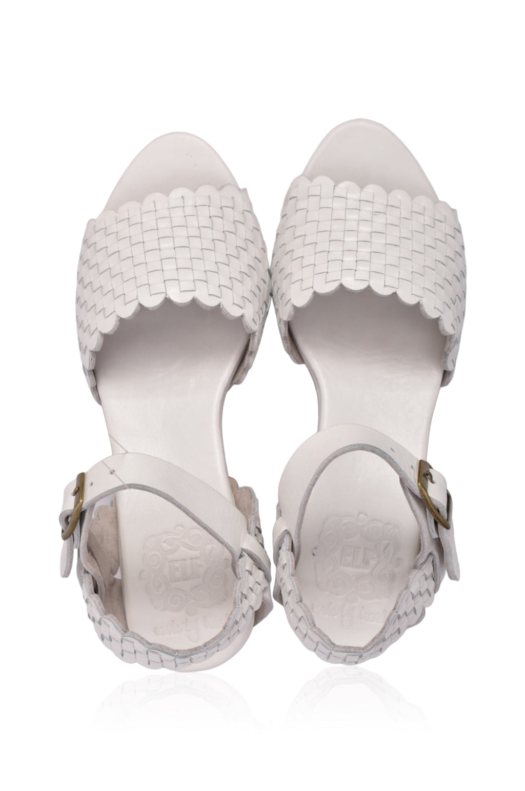 Buy Sicily Wooden Heel Woven Sandals by Bali ELF