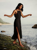 Buy Siesta Dress - Black by The Handloom
