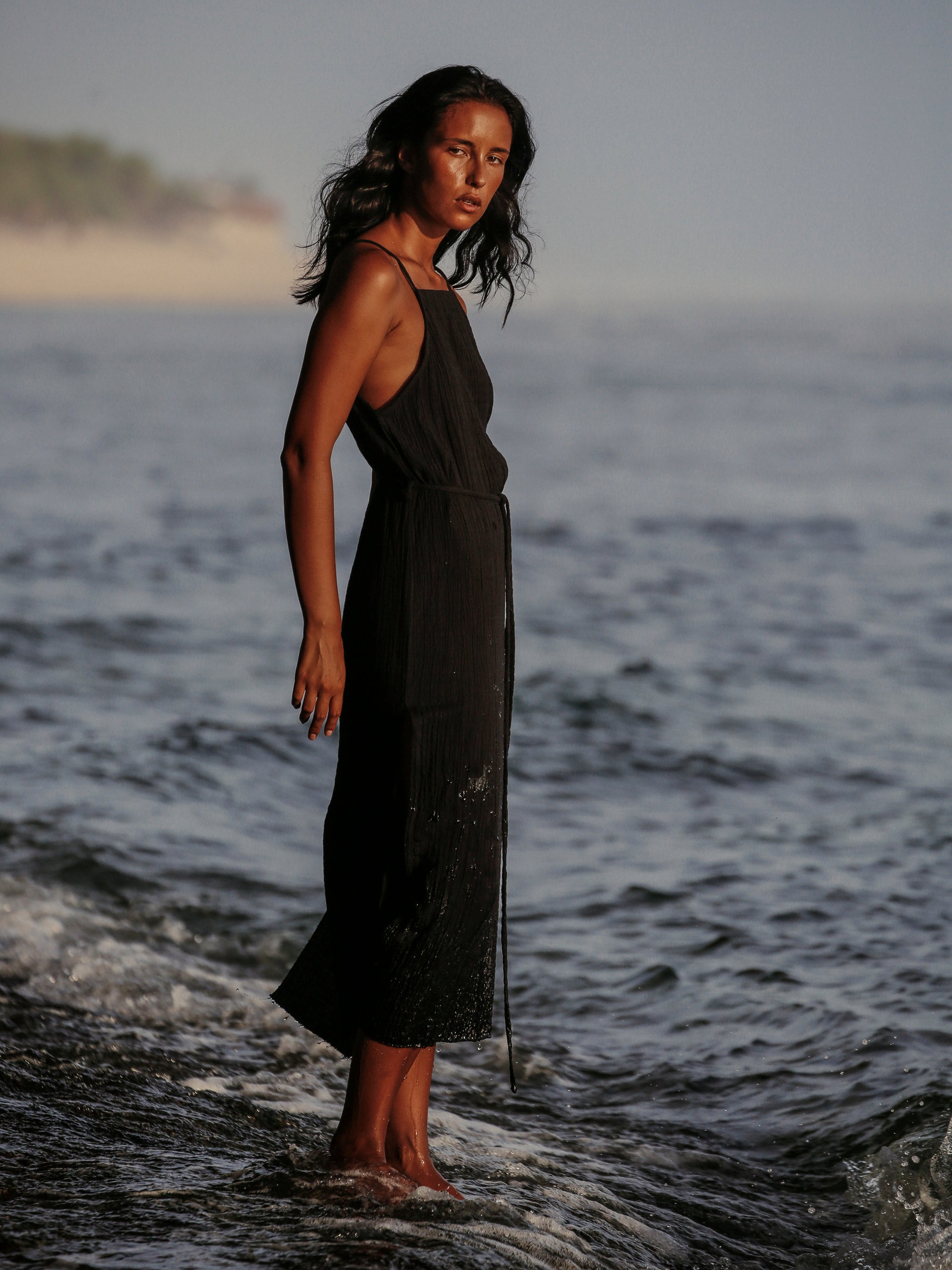 Buy Siesta Dress - Black by The Handloom