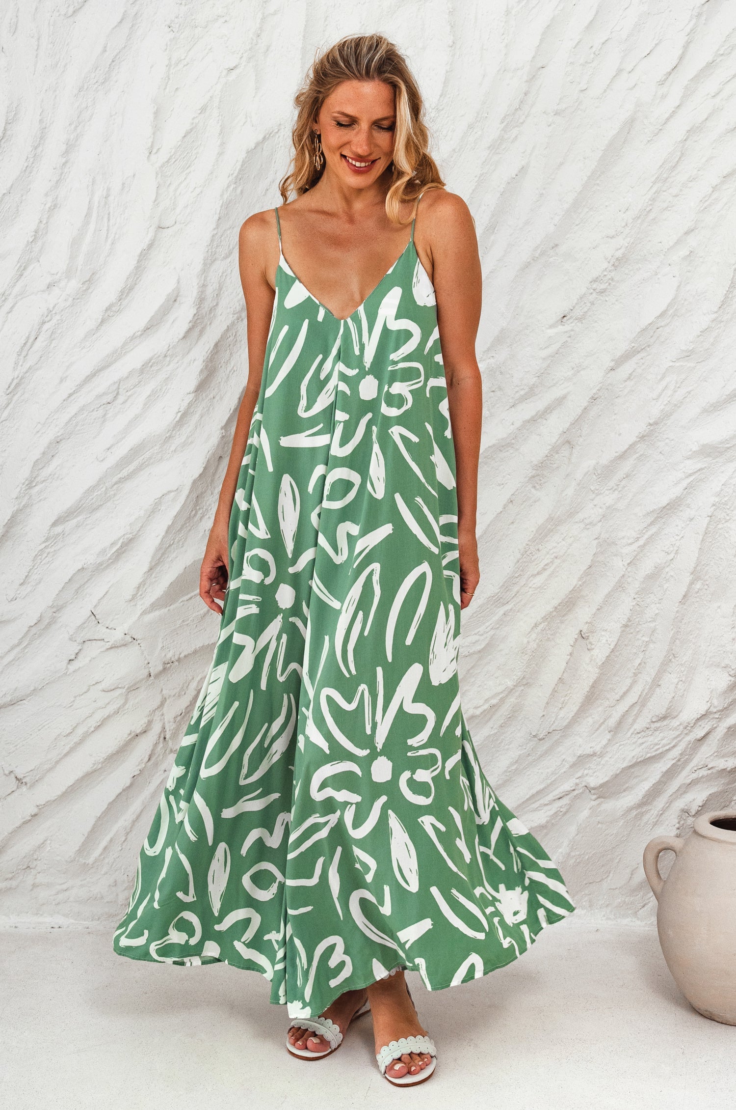 Buy Silky Wind Strappy Maxi Dress by Bali ELF