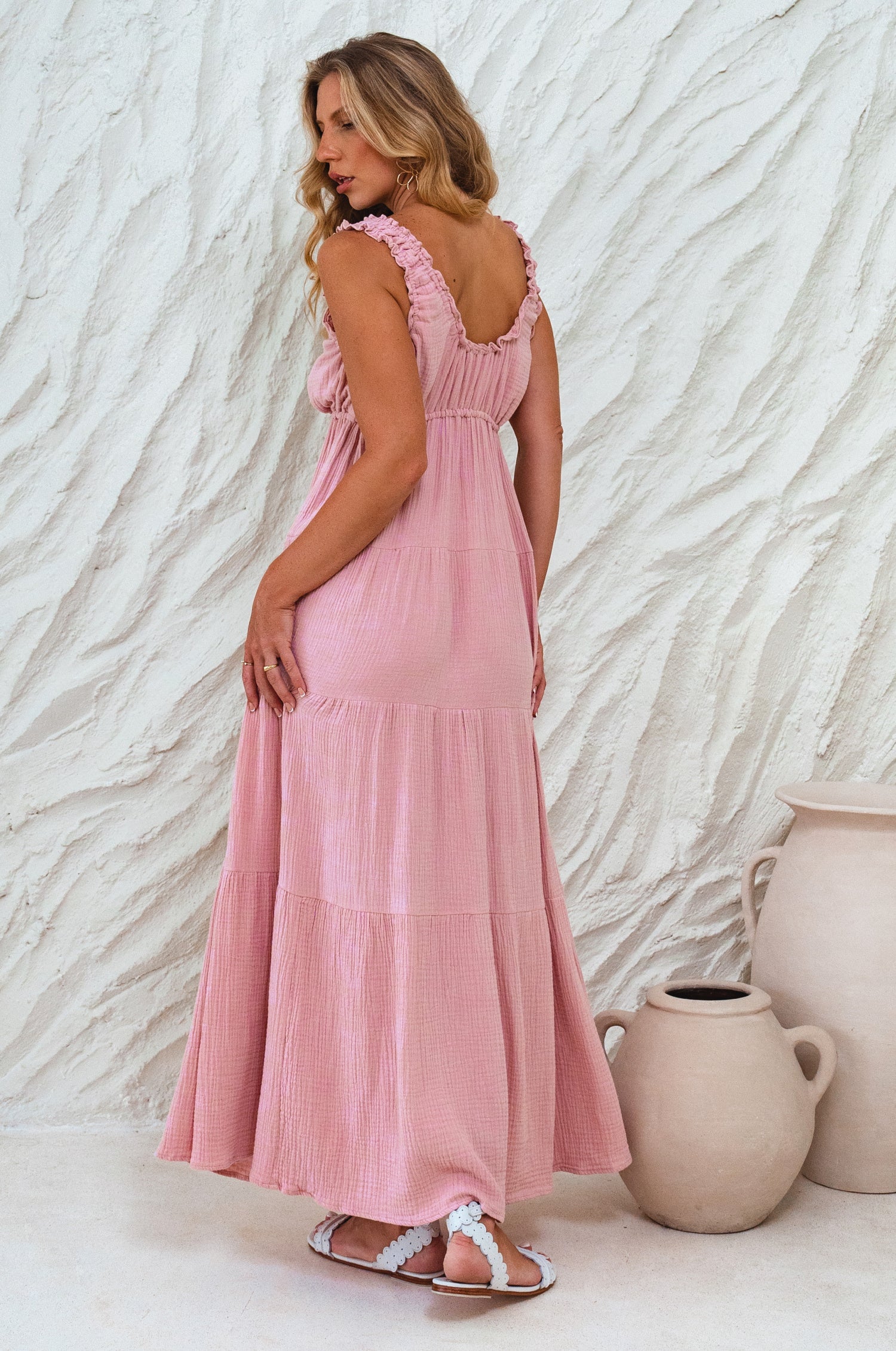 Buy Soft Love Cotton Maxi Dress by Bali ELF