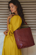 Buy Soho Lane Woven Leather Shoulder Bag by Bali ELF