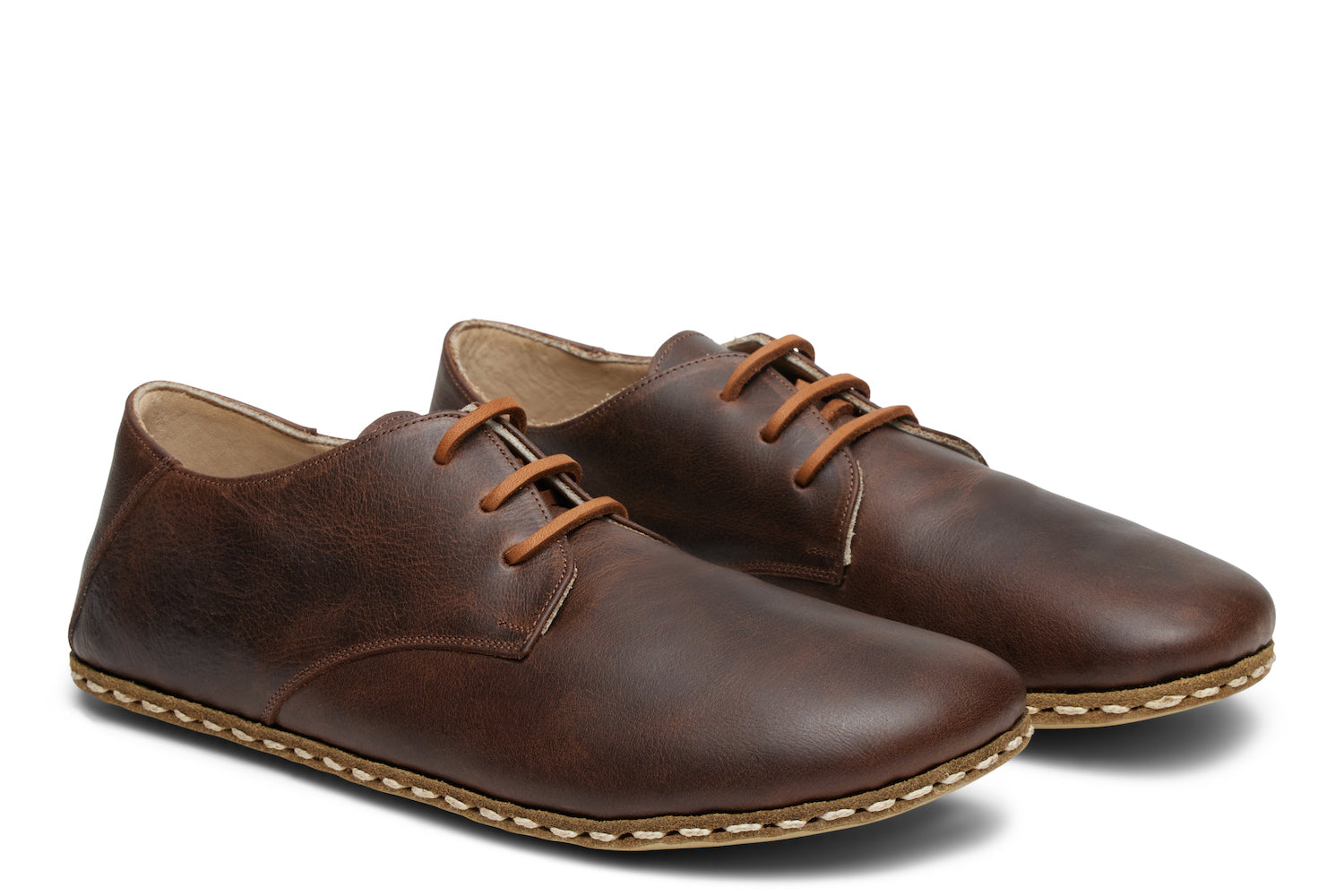 Buy Men's Barefoot Grounding Lace Up Shoe / Coffee by Raum