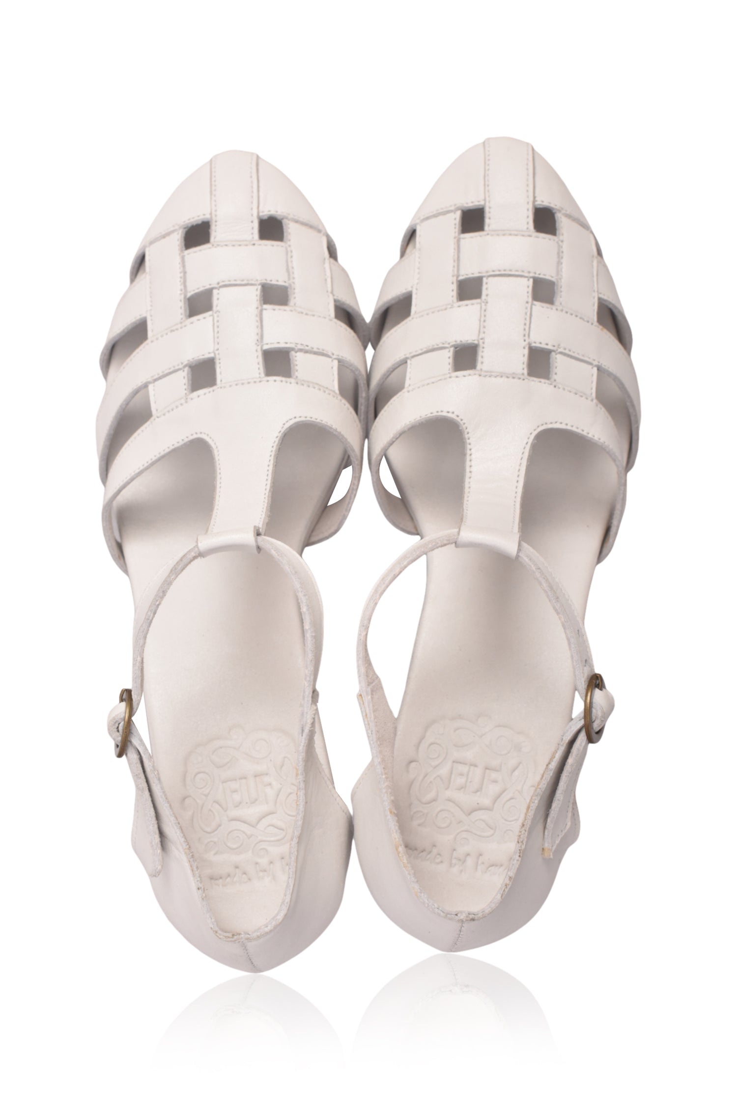 Buy Sydney Woven Leather Heels by Bali ELF