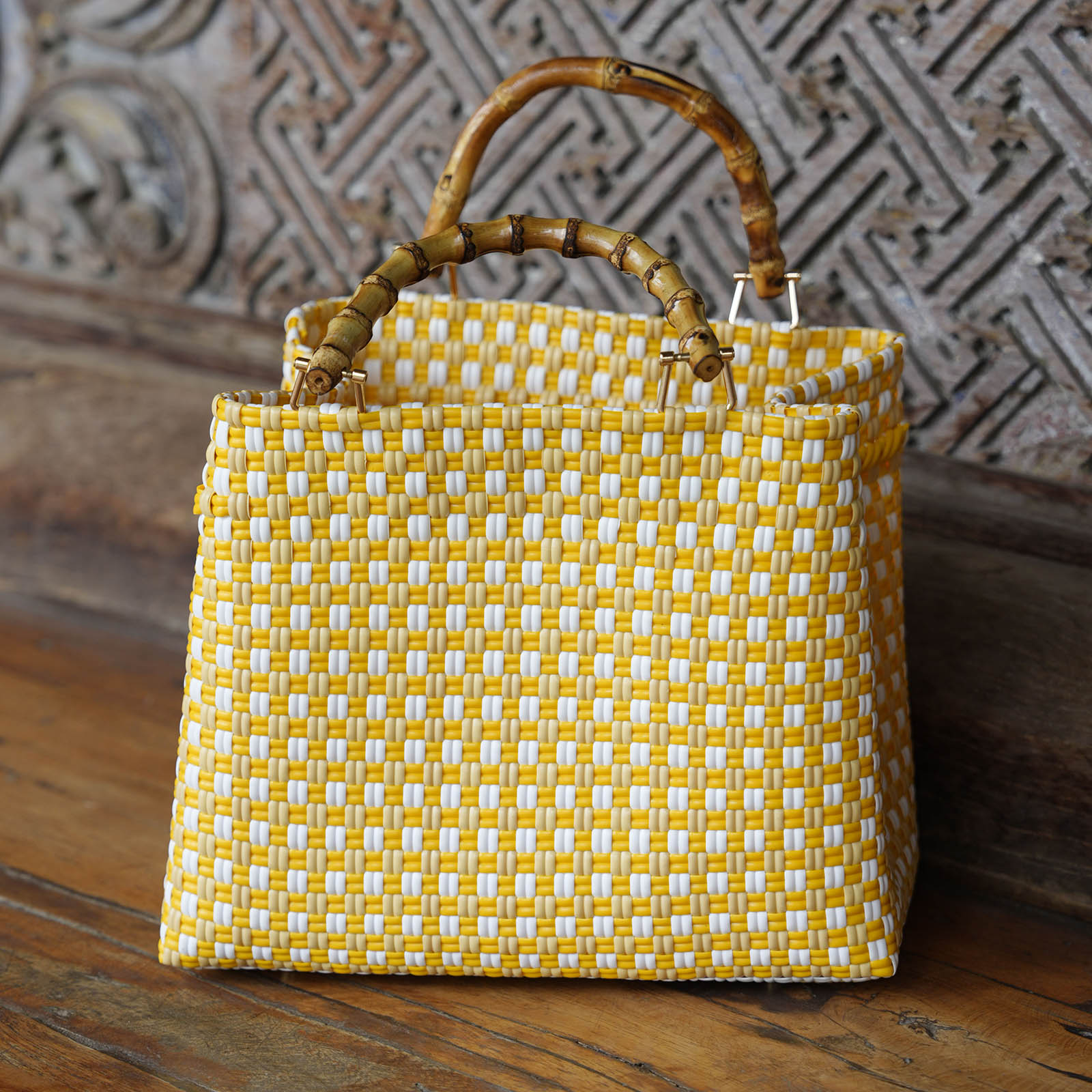 The Tuku Sunset Recycled Market Tote Bag