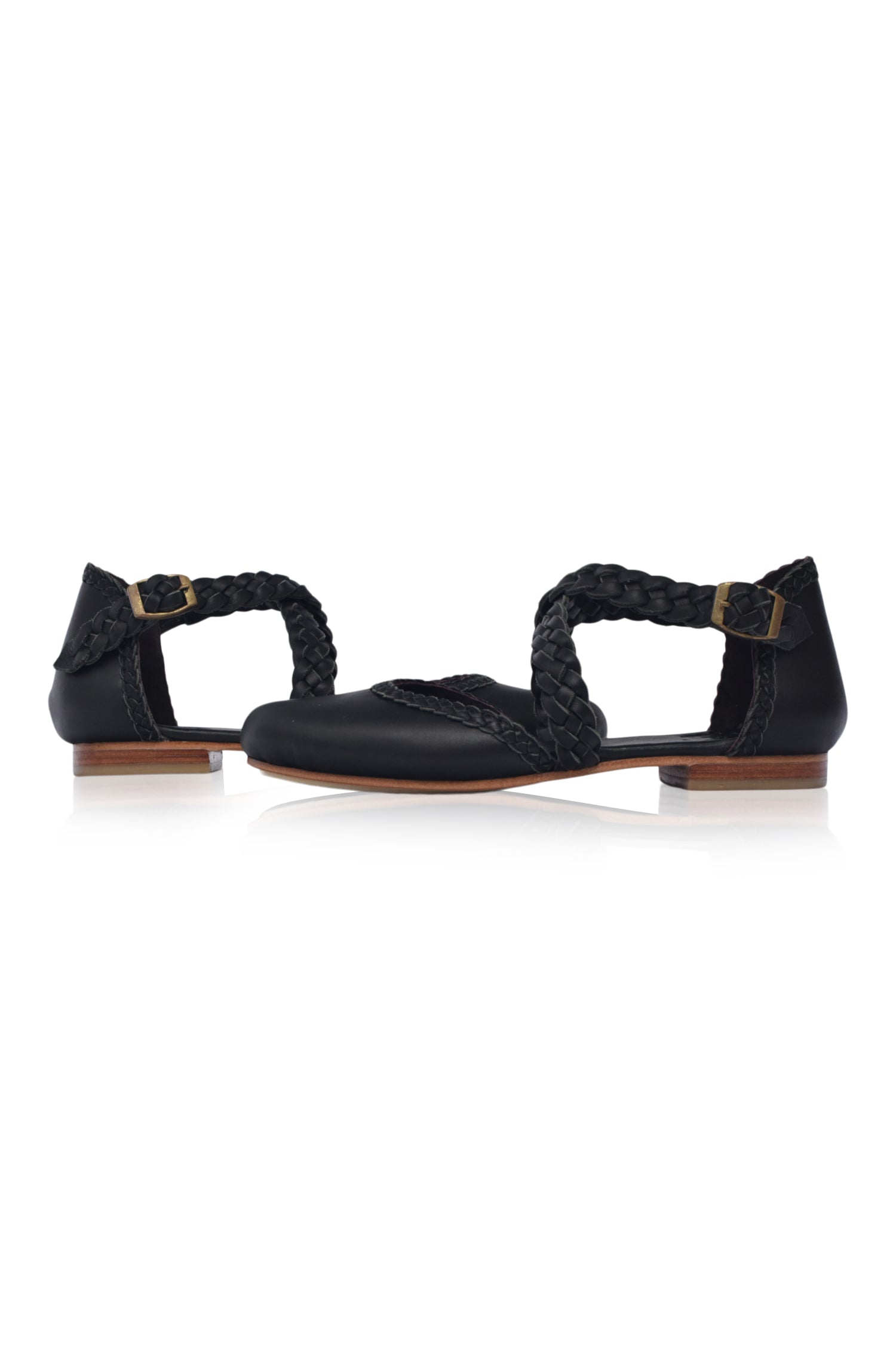 Buy Tallulah Braided Leather Flats by Bali ELF