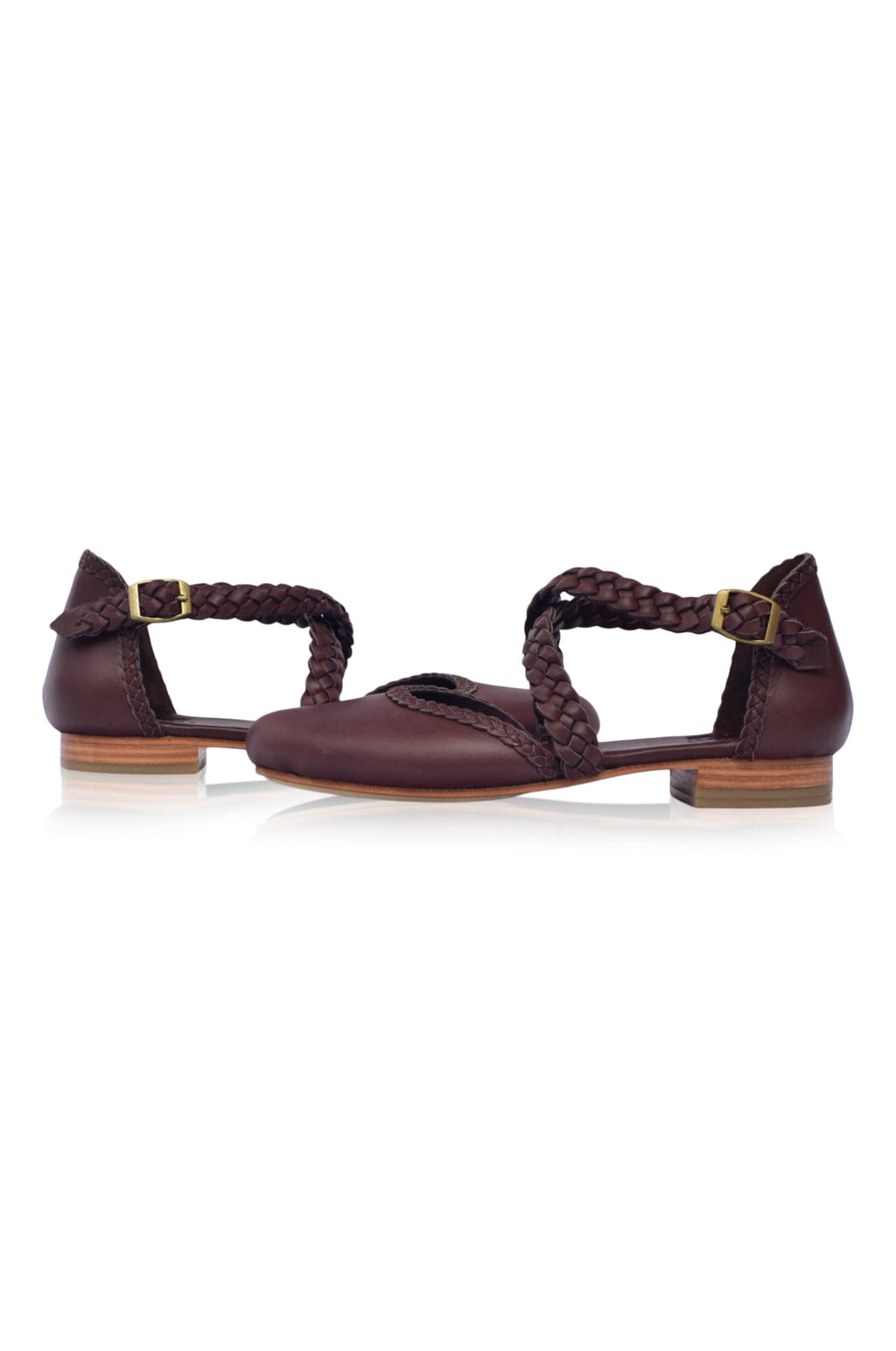 Buy Tallulah Braided Leather Flats by Bali ELF