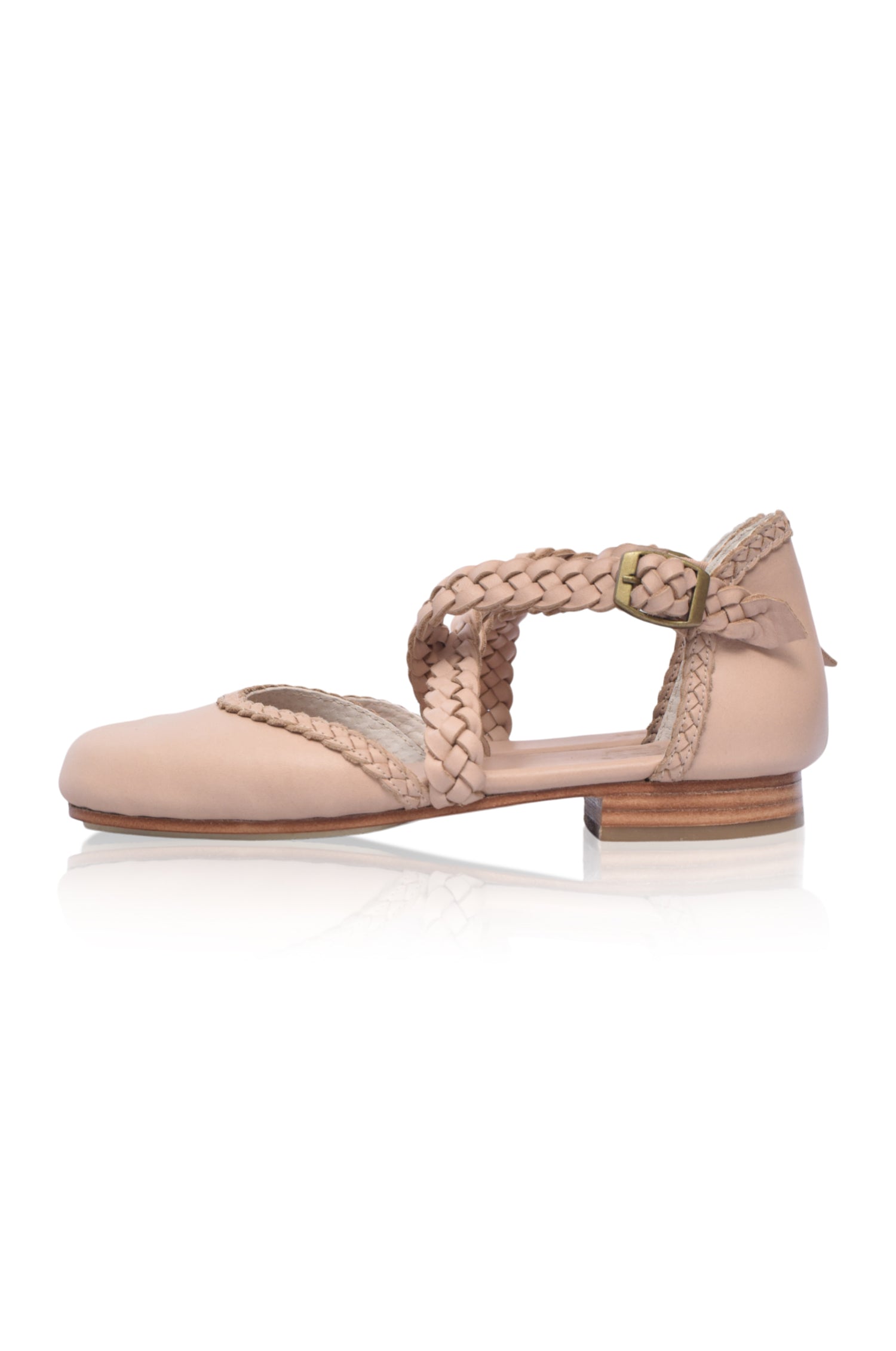 Buy Tallulah Braided Leather Flats by Bali ELF