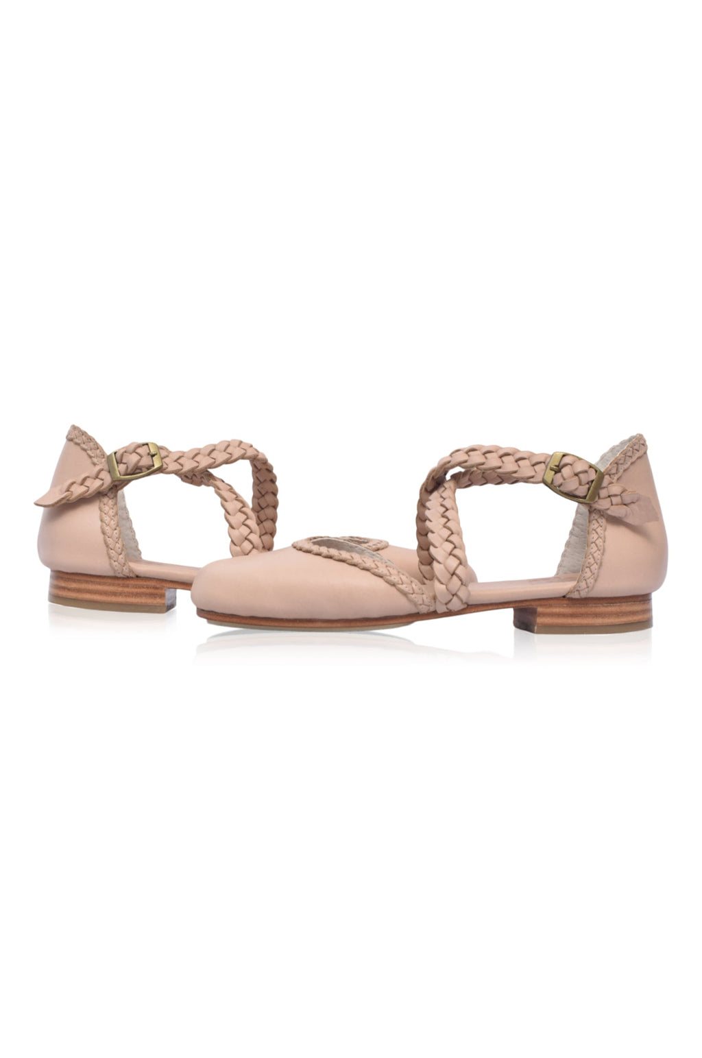 Buy Tallulah Braided Leather Flats by Bali ELF