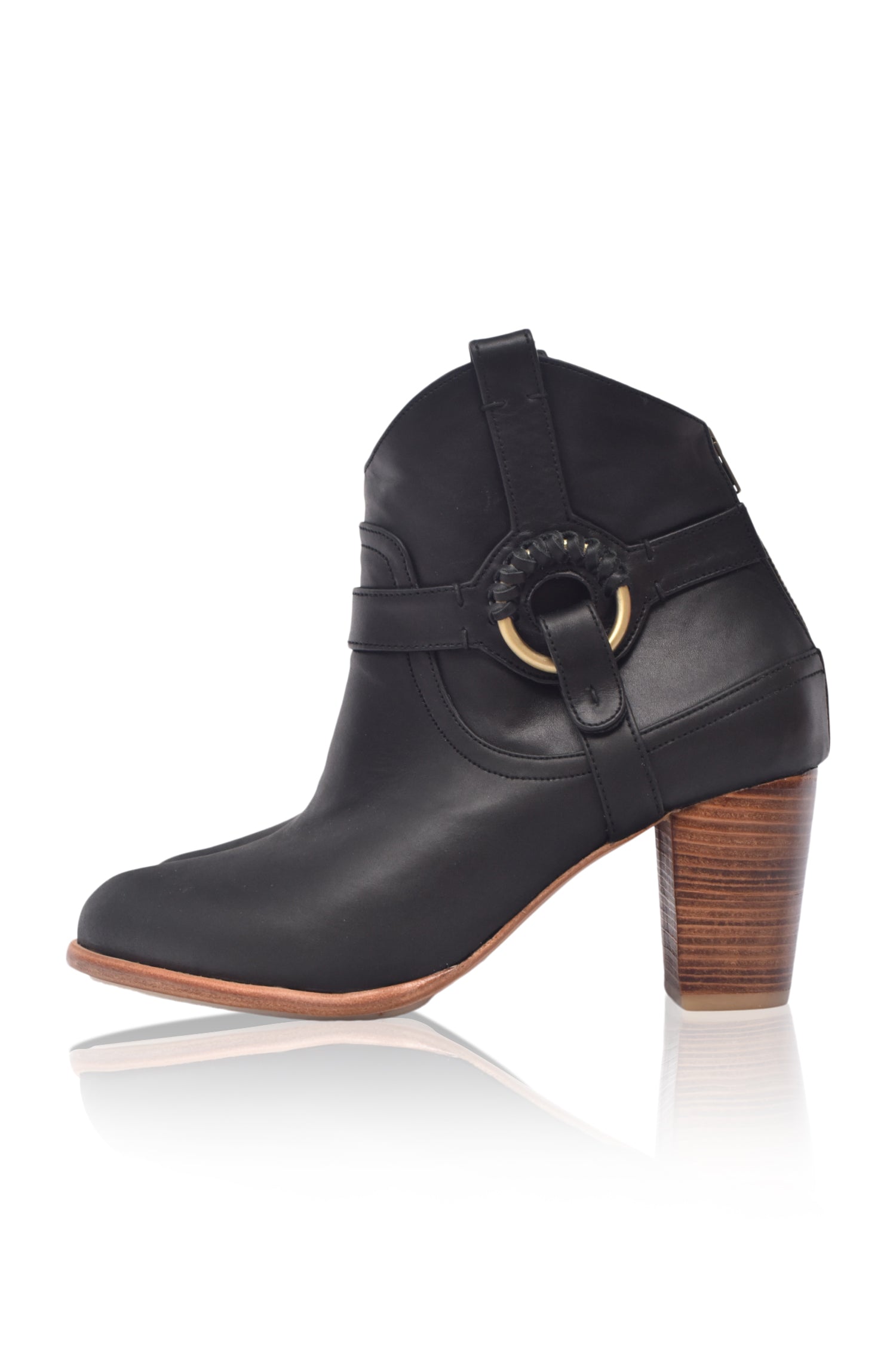 Buy Totem Ankle Leather Booties by Bali ELF