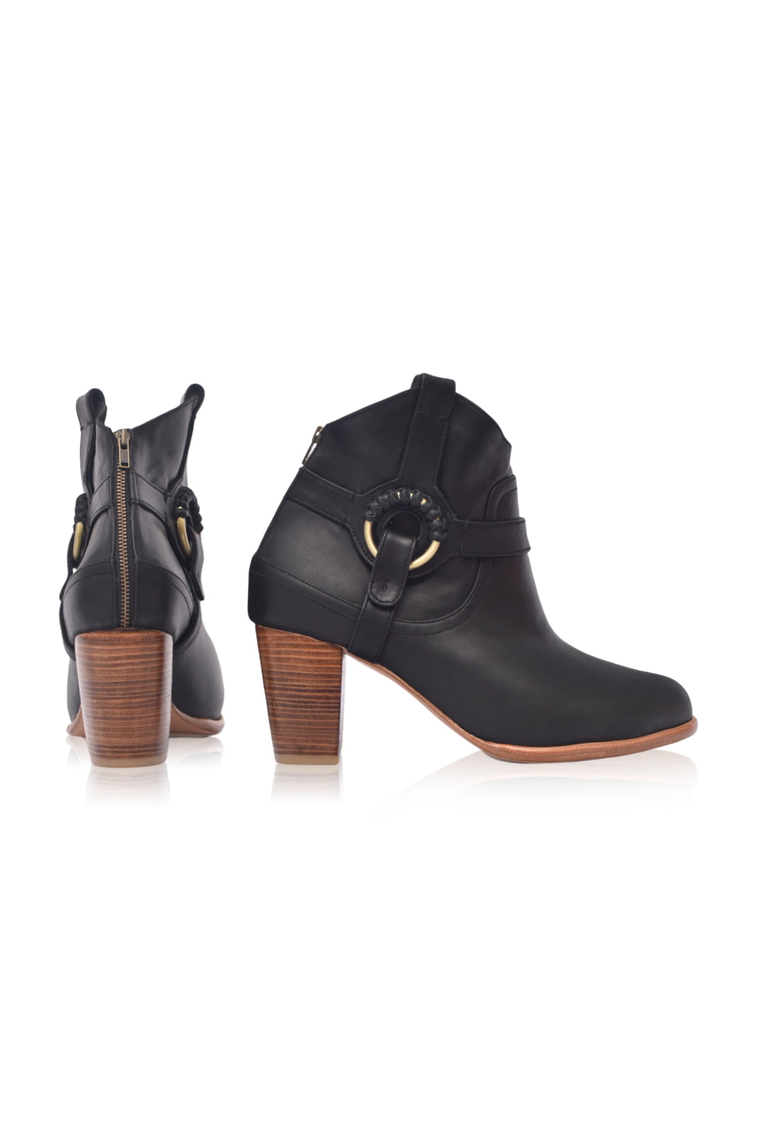Buy Totem Ankle Leather Booties by Bali ELF