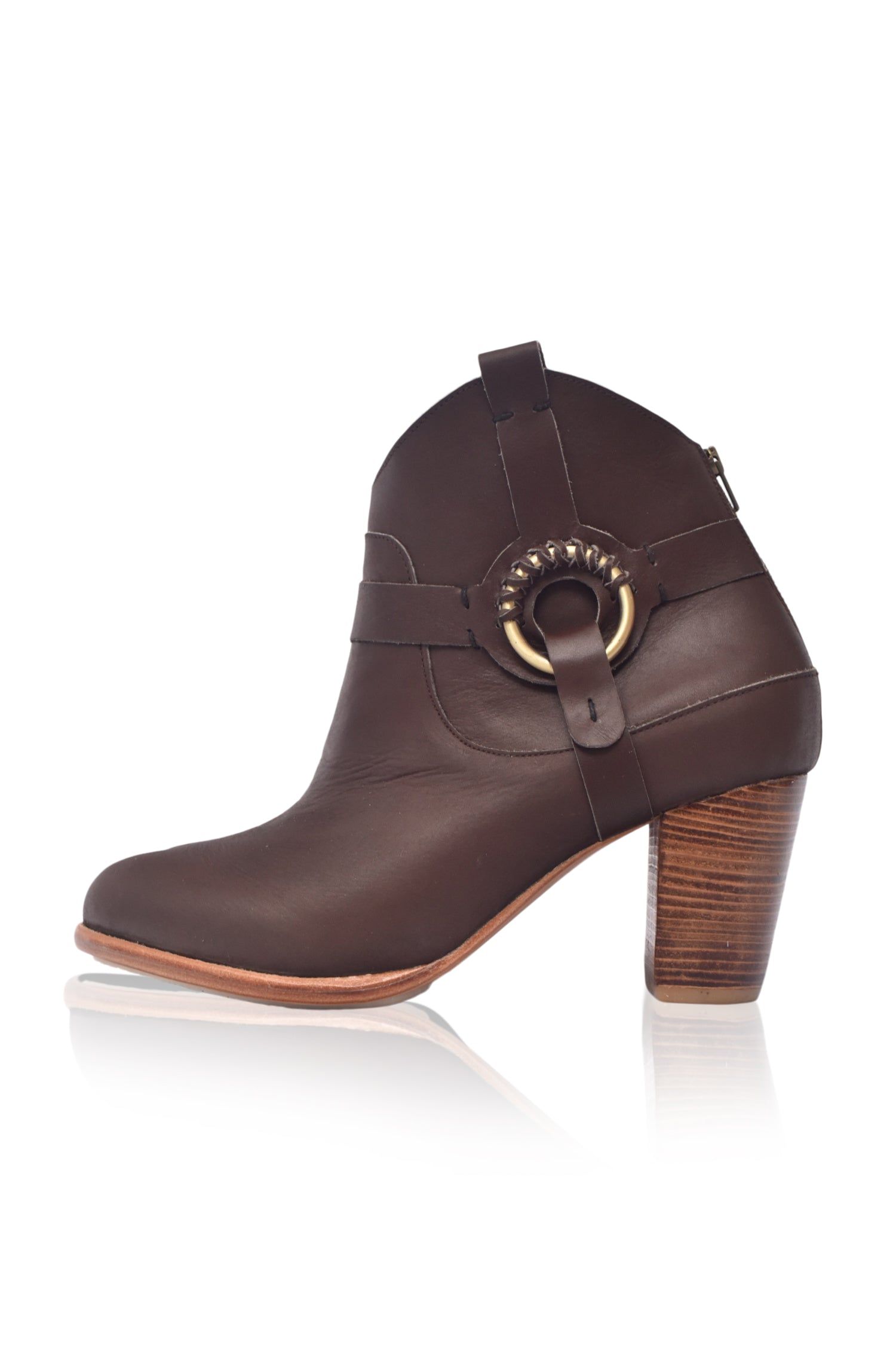 Buy Totem Ankle Leather Booties by Bali ELF