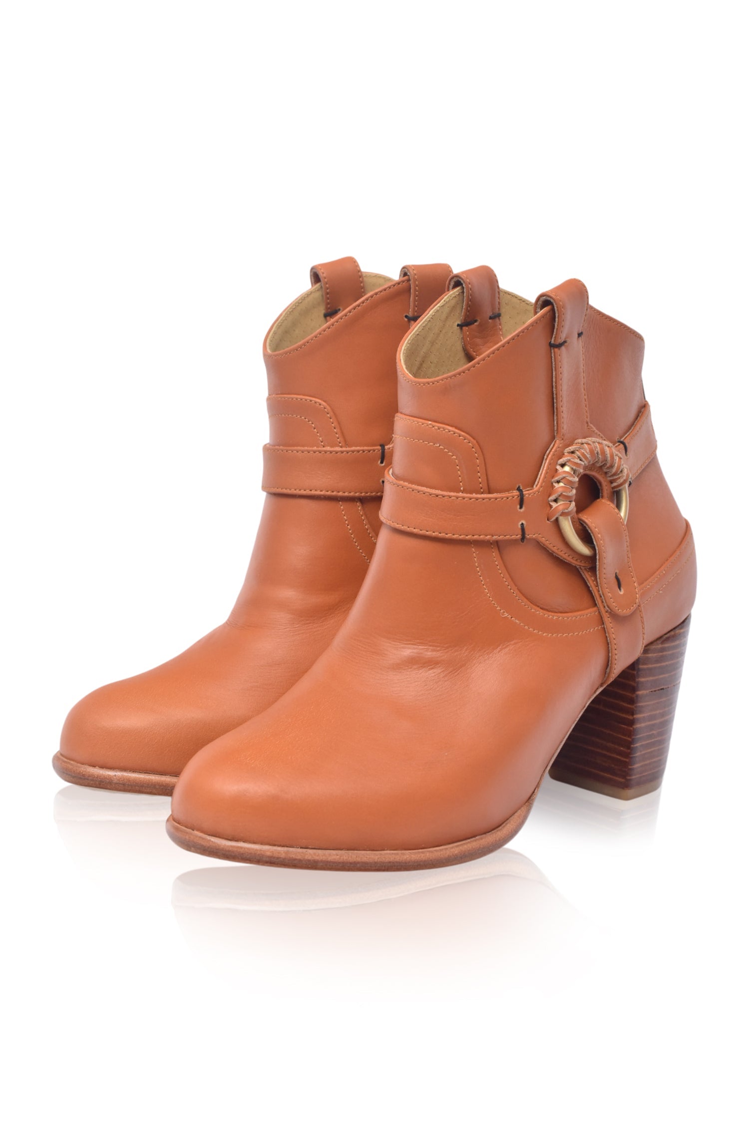 Buy Totem Ankle Leather Booties by Bali ELF