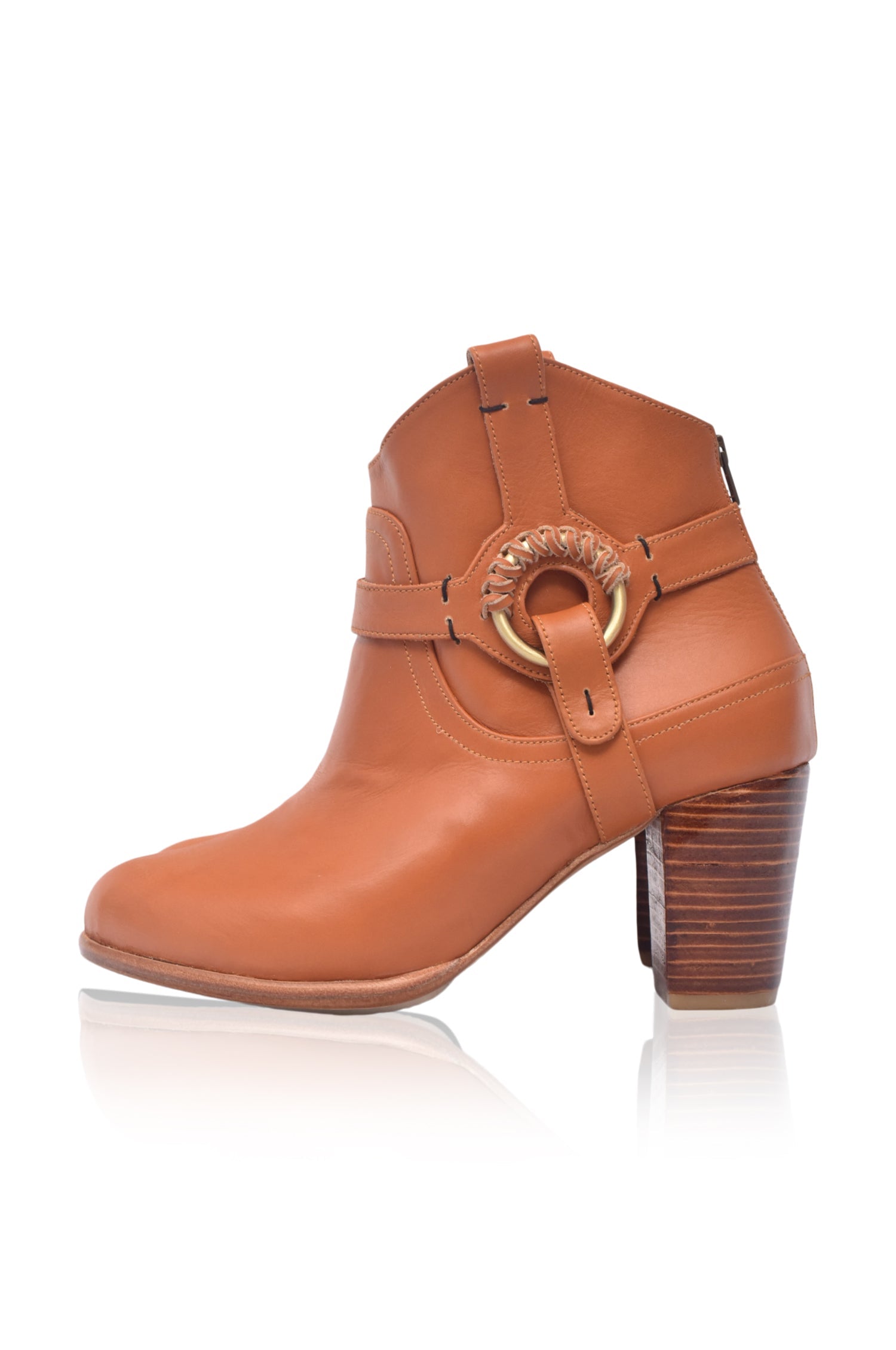 Buy Totem Ankle Leather Booties by Bali ELF