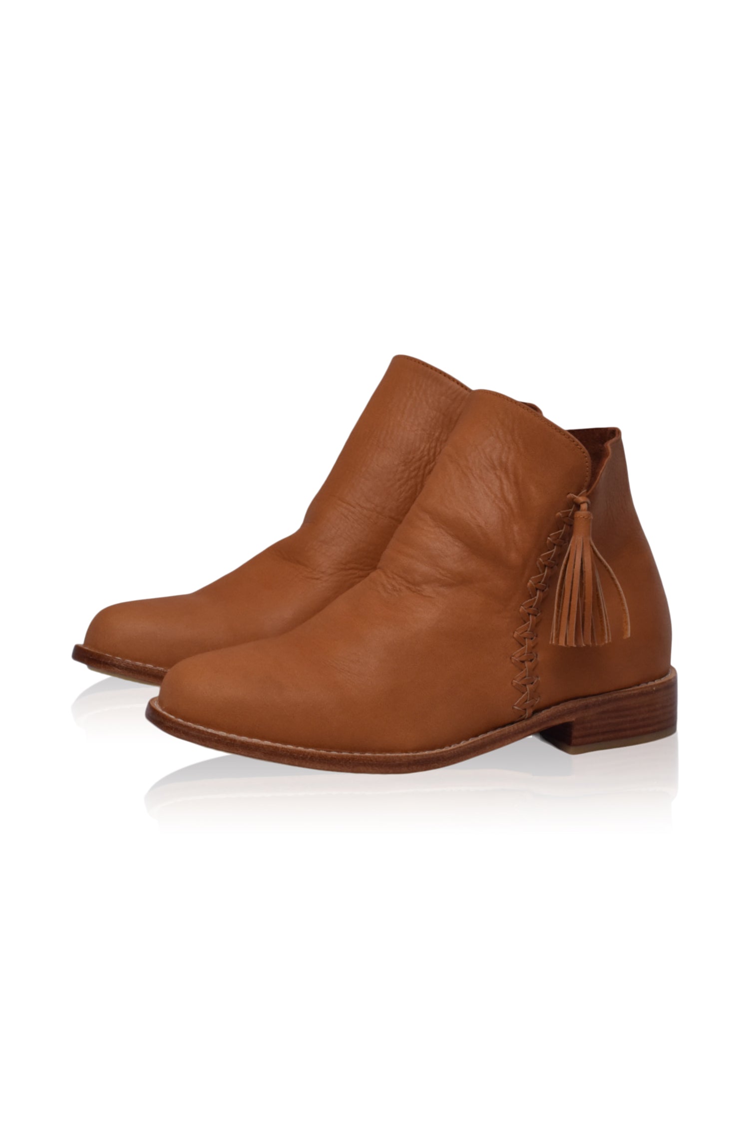 Buy Treasure Leather Ankle Boots by Bali ELF