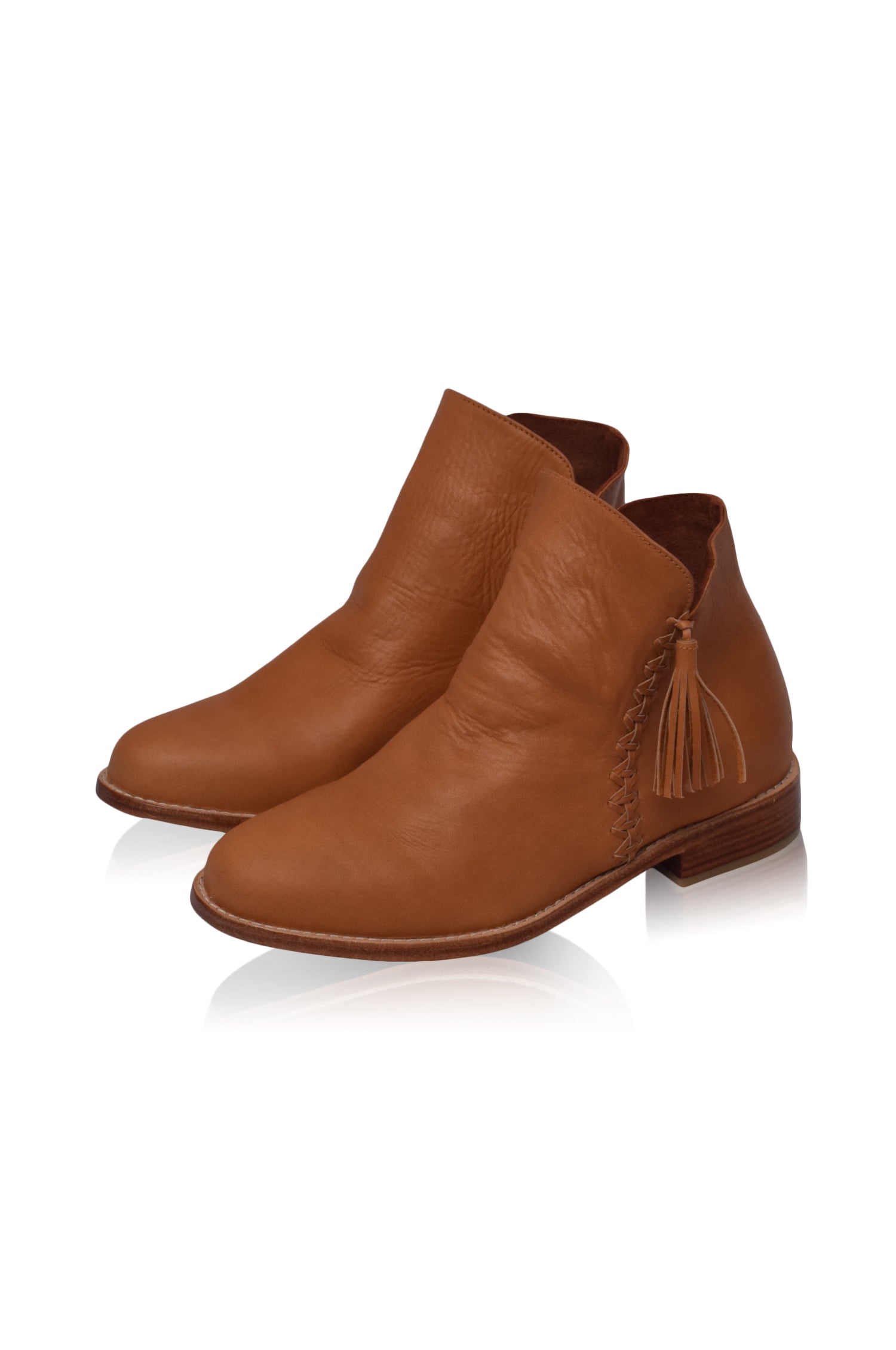 Buy Treasure Leather Ankle Boots by Bali ELF