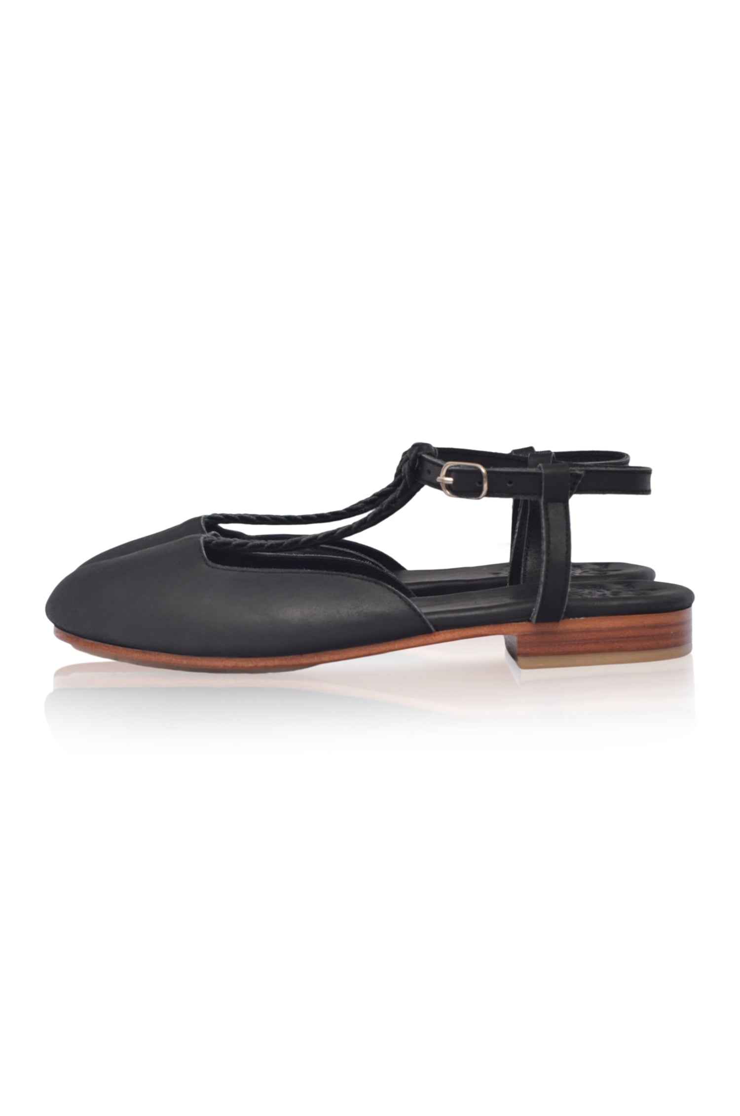 Buy Tresser Slingback Leather Flats by Bali ELF